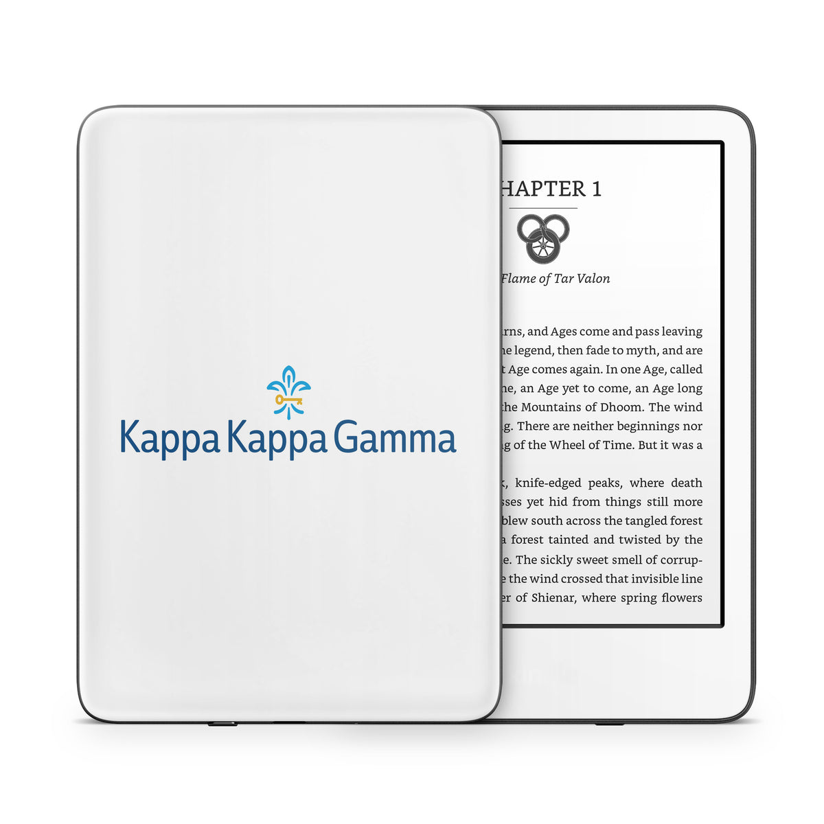 Kappa Kappa Gamma Brandmark White - Amazon Kindle Skin