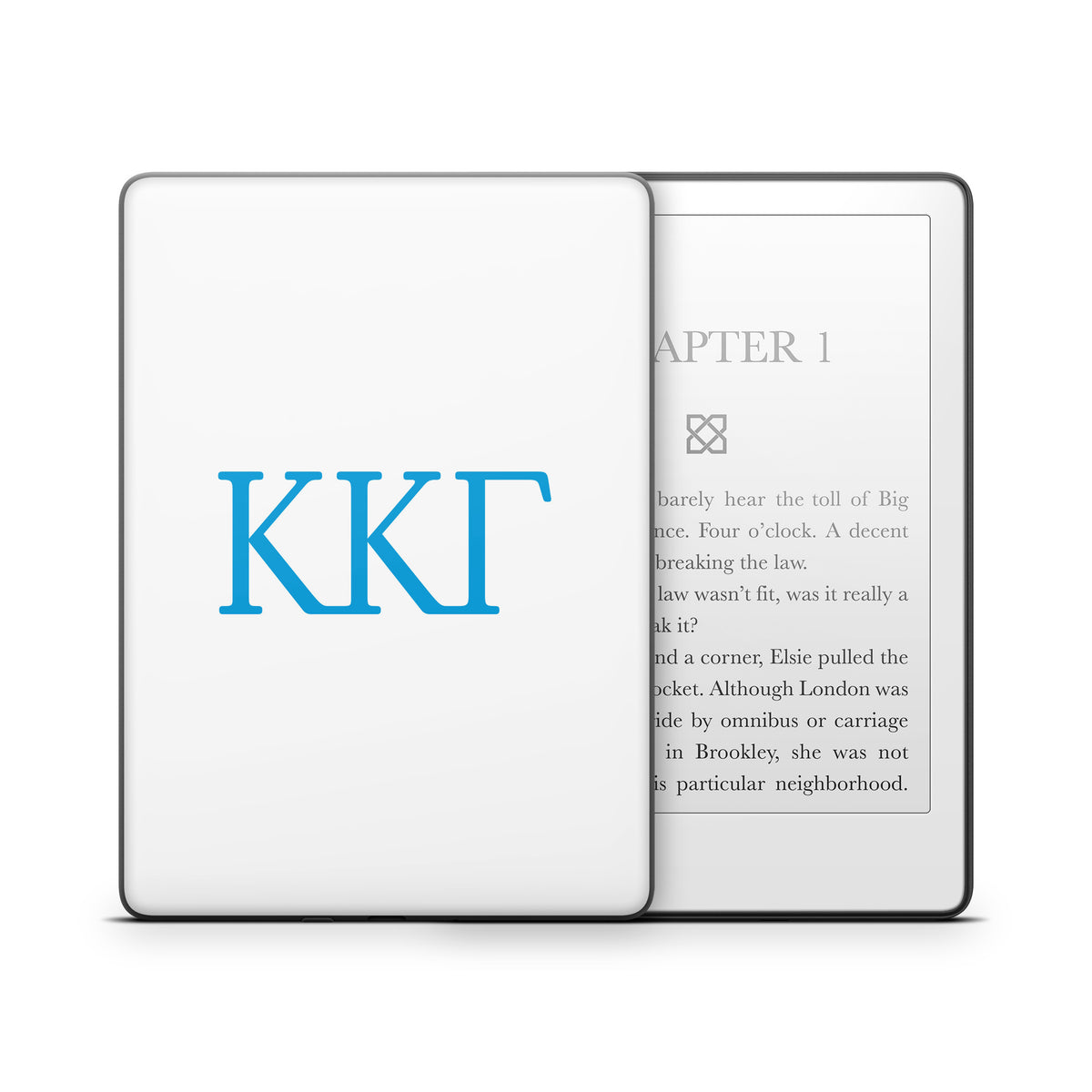 Kappa Kappa Gamma Greek Letters White - Amazon Kindle Skin
