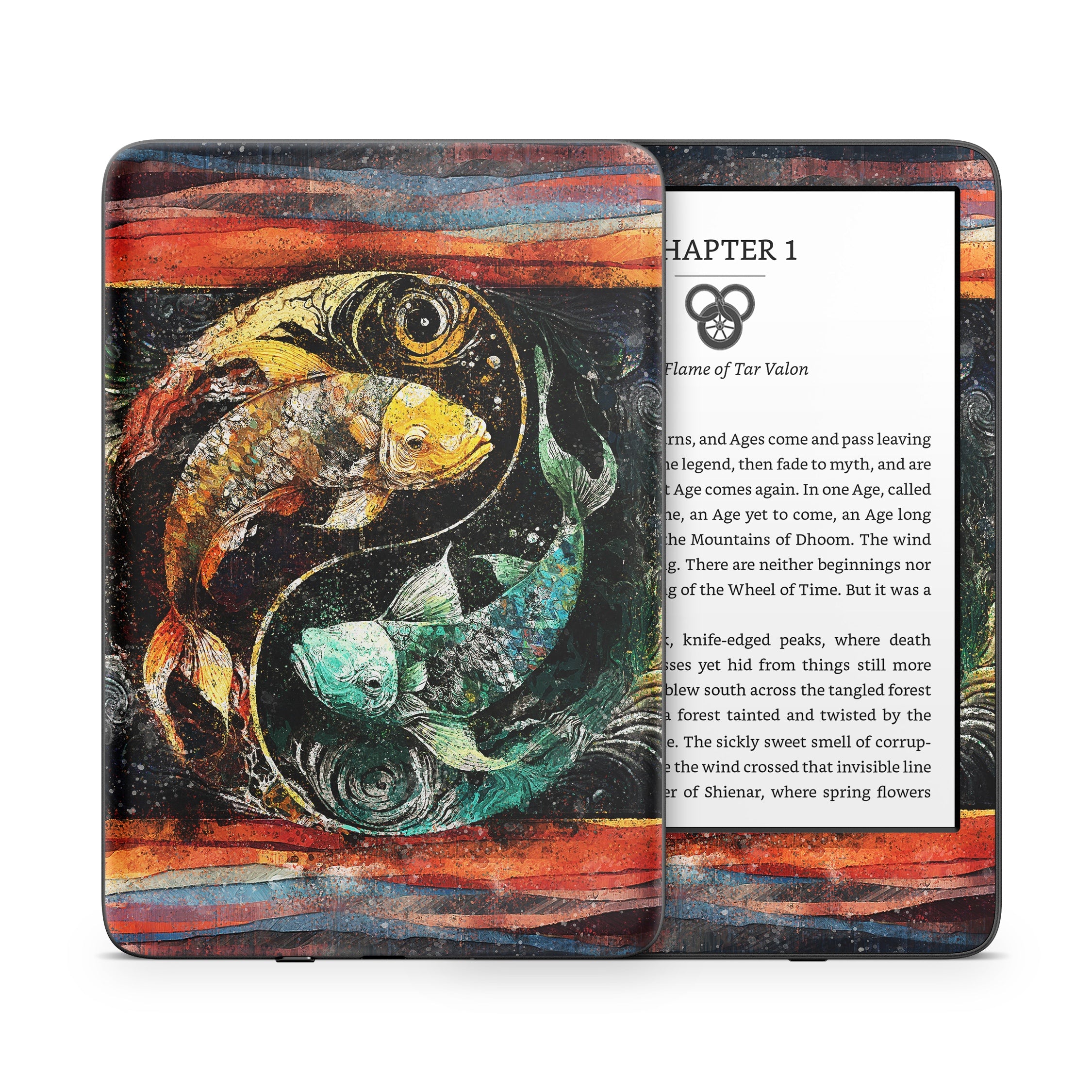 Koi Fish Yin Yang - Amazon Kindle Skin