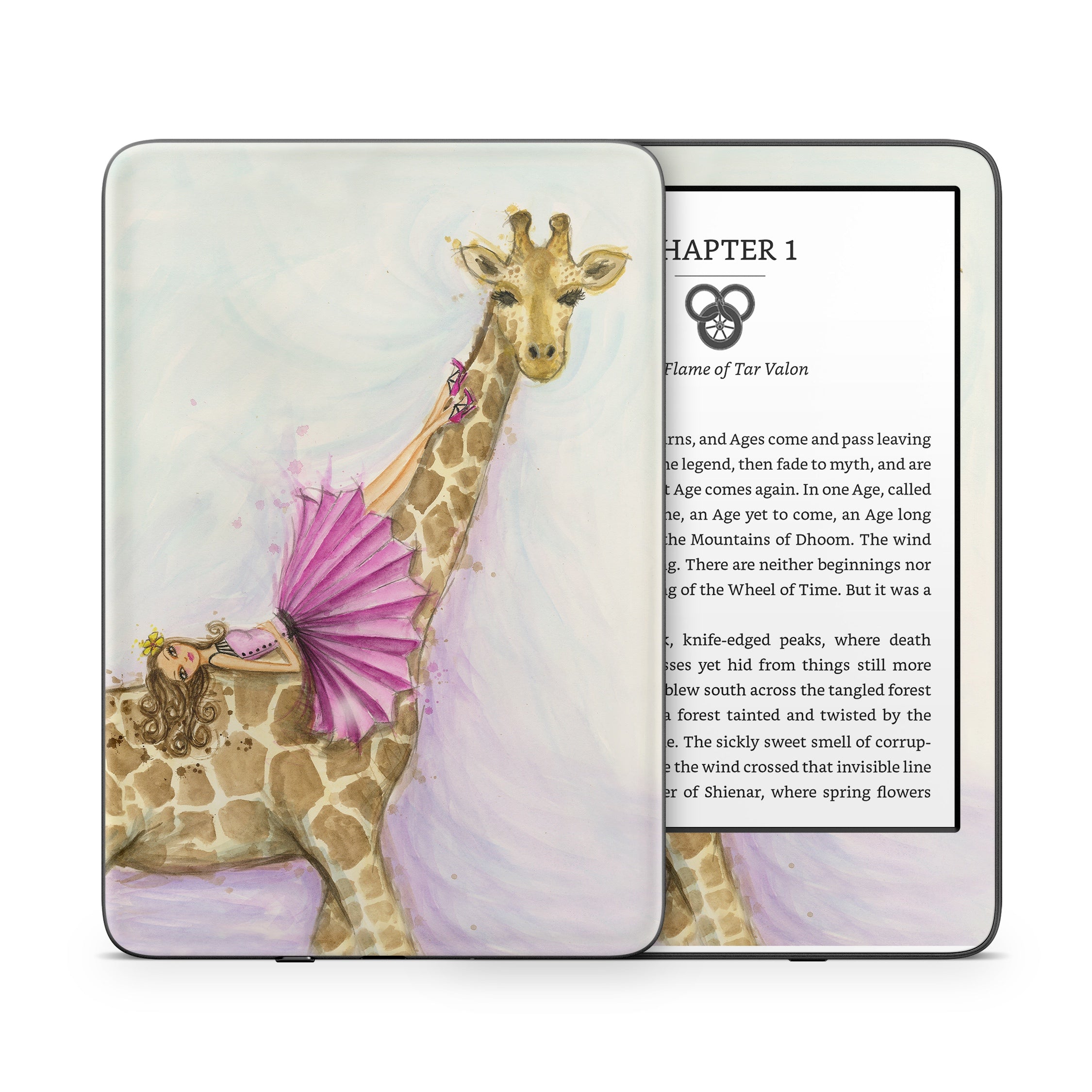 Lounge Giraffe - Amazon Kindle Skin