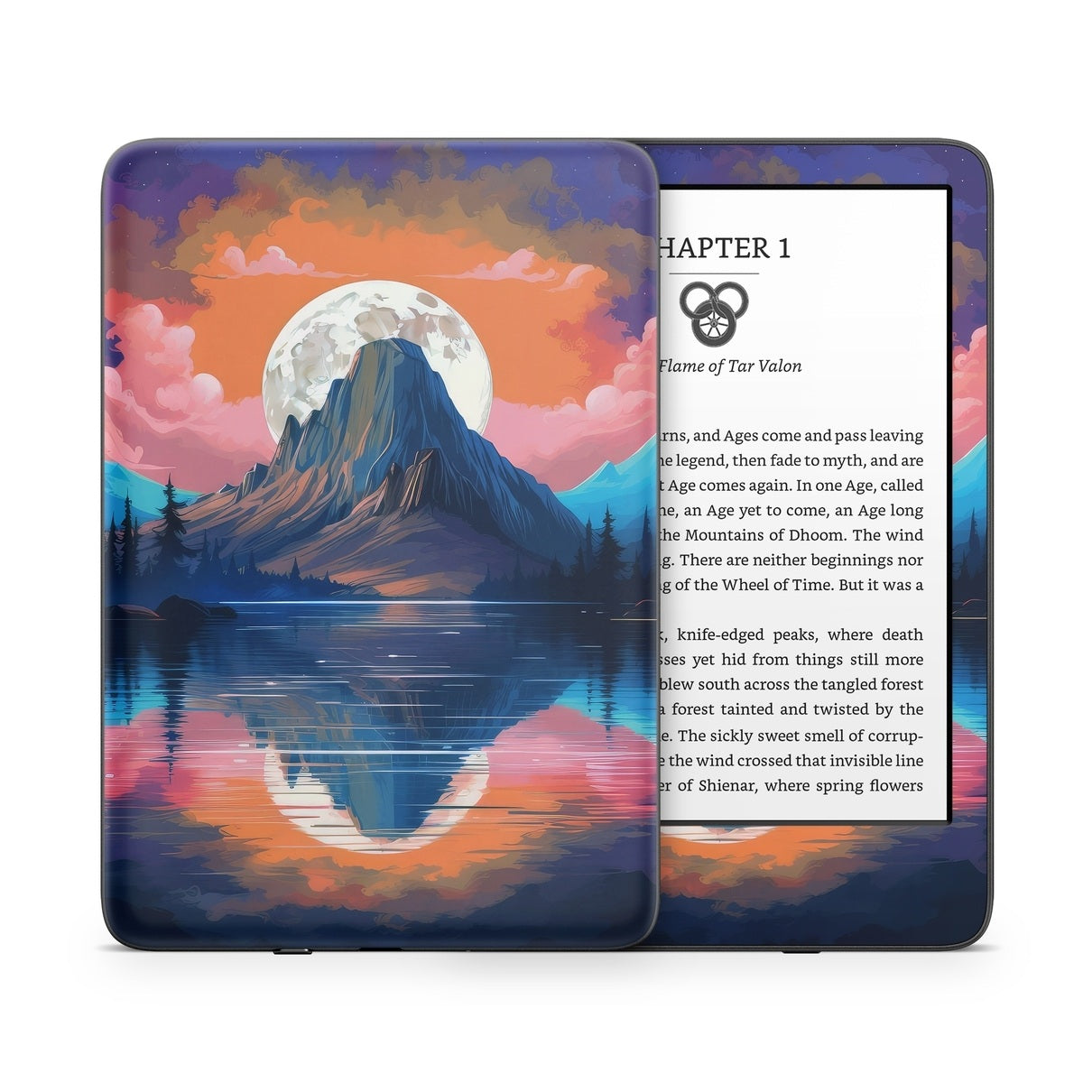 Mountain Moonrise - Amazon Kindle Skin