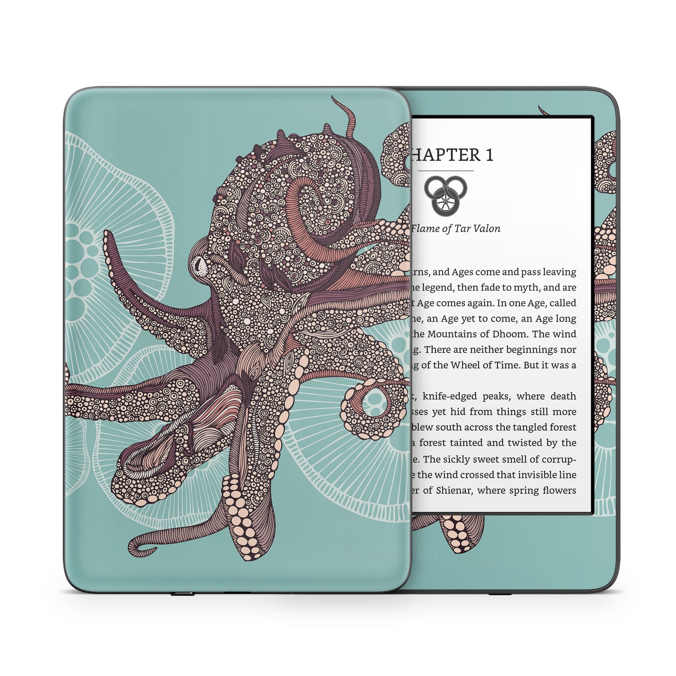 Octopus Bloom - Amazon Kindle Skin