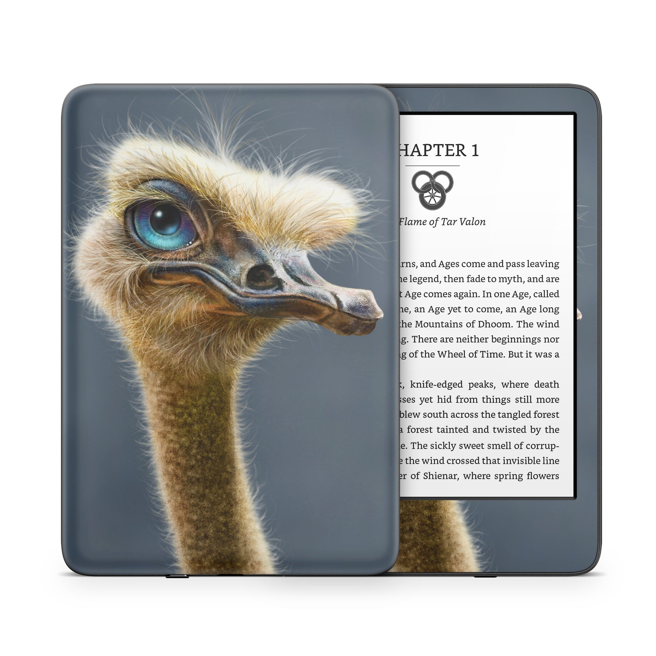 Ostrich Totem - Amazon Kindle Skin