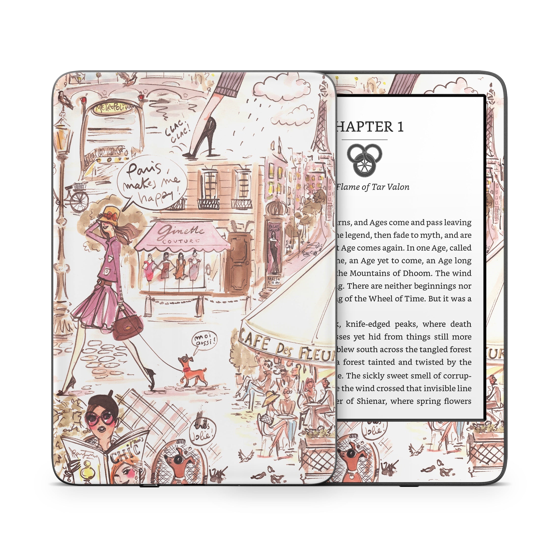 Paris Makes Me Happy - Amazon Kindle Skin