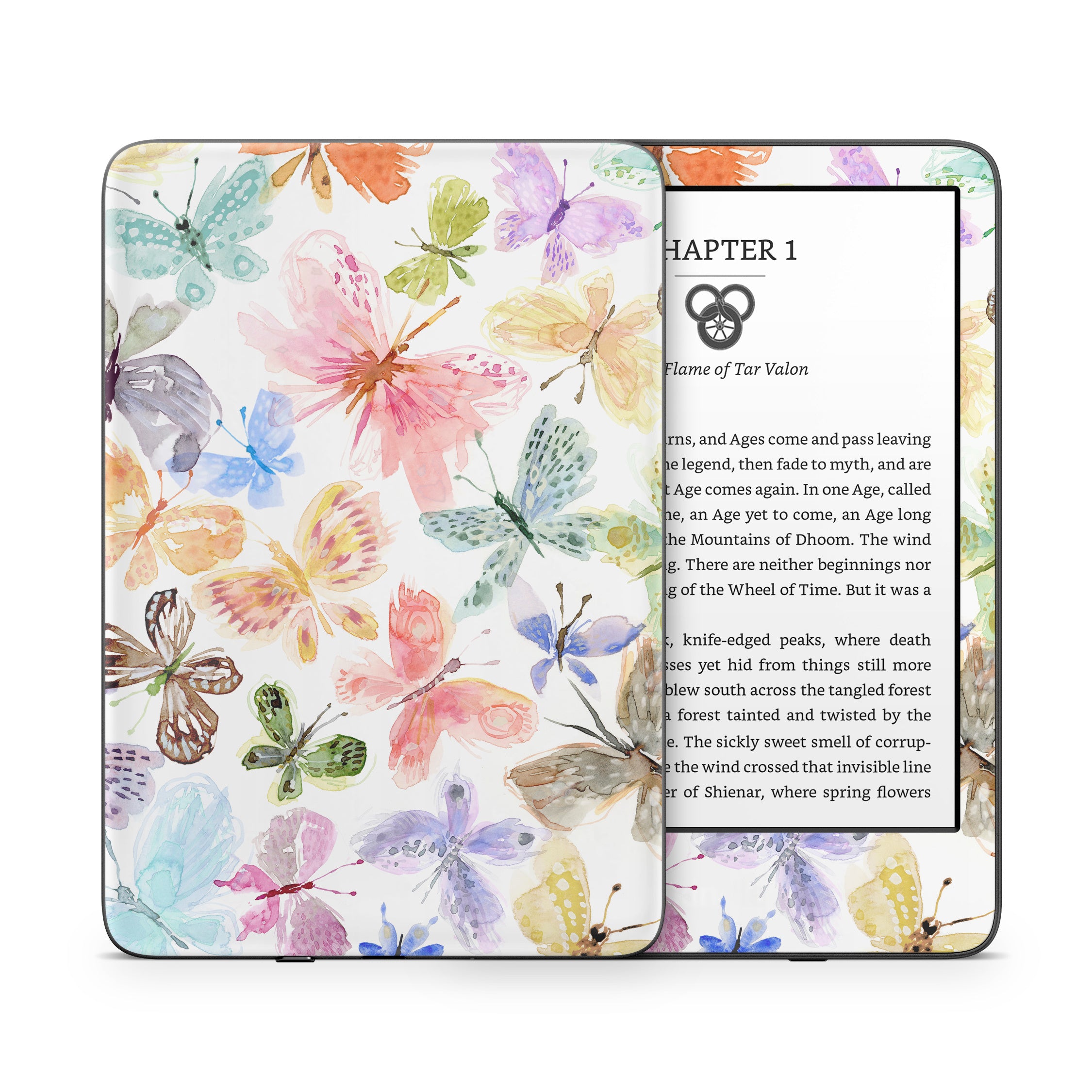 Pastel Butterflies - Amazon Kindle Skin