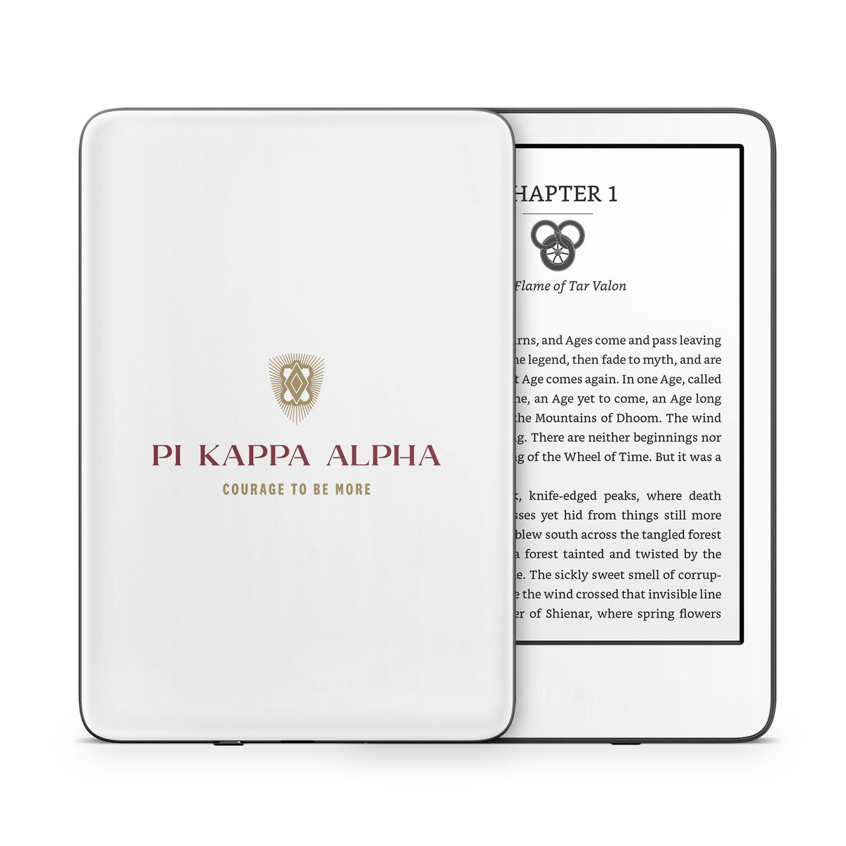 Pi Kappa Alpha Formal Logo White - Amazon Kindle Skin