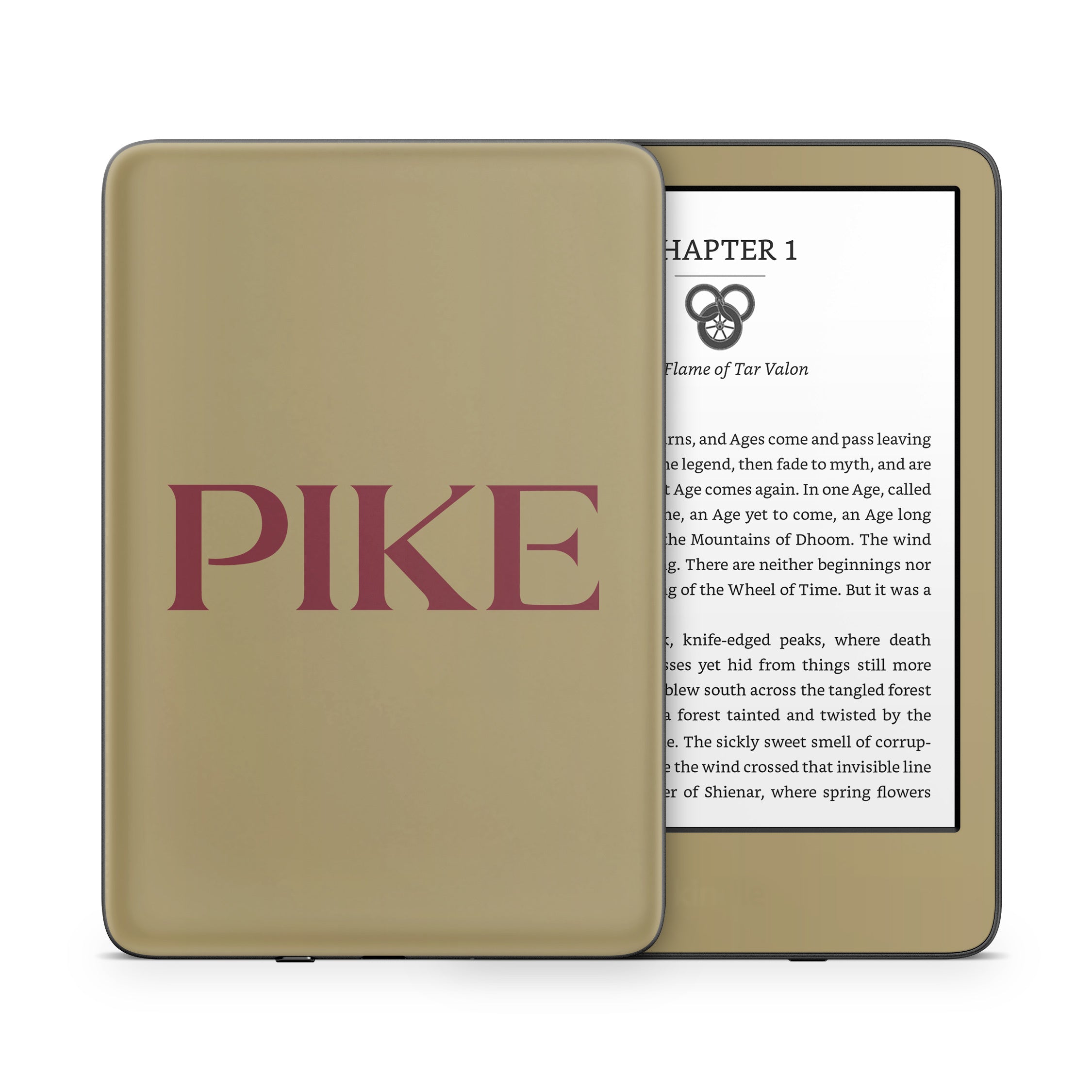 Pi Kappa Alpha PIKE Logo Gold - Amazon Kindle Skin
