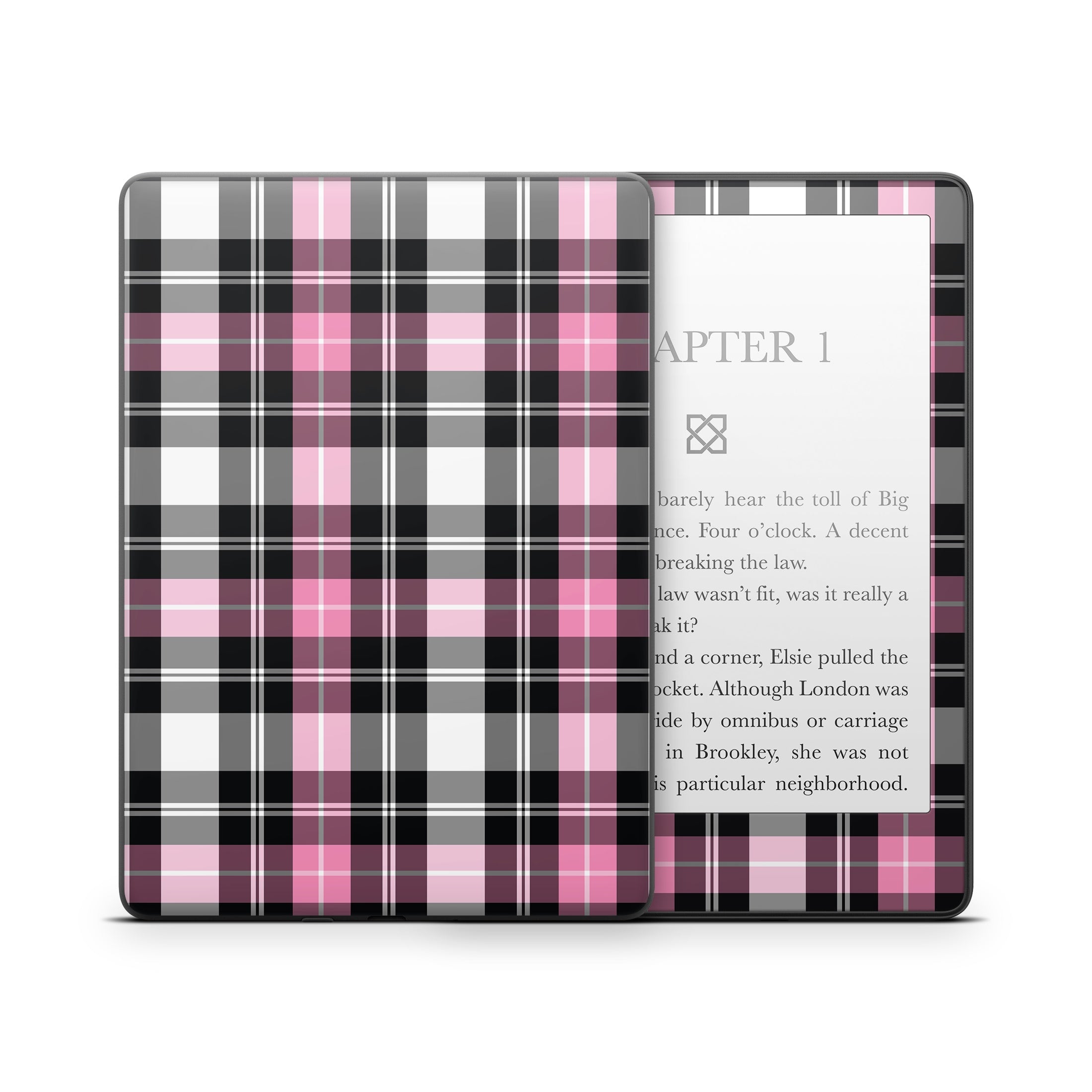 Pink Plaid - Amazon Kindle Skin