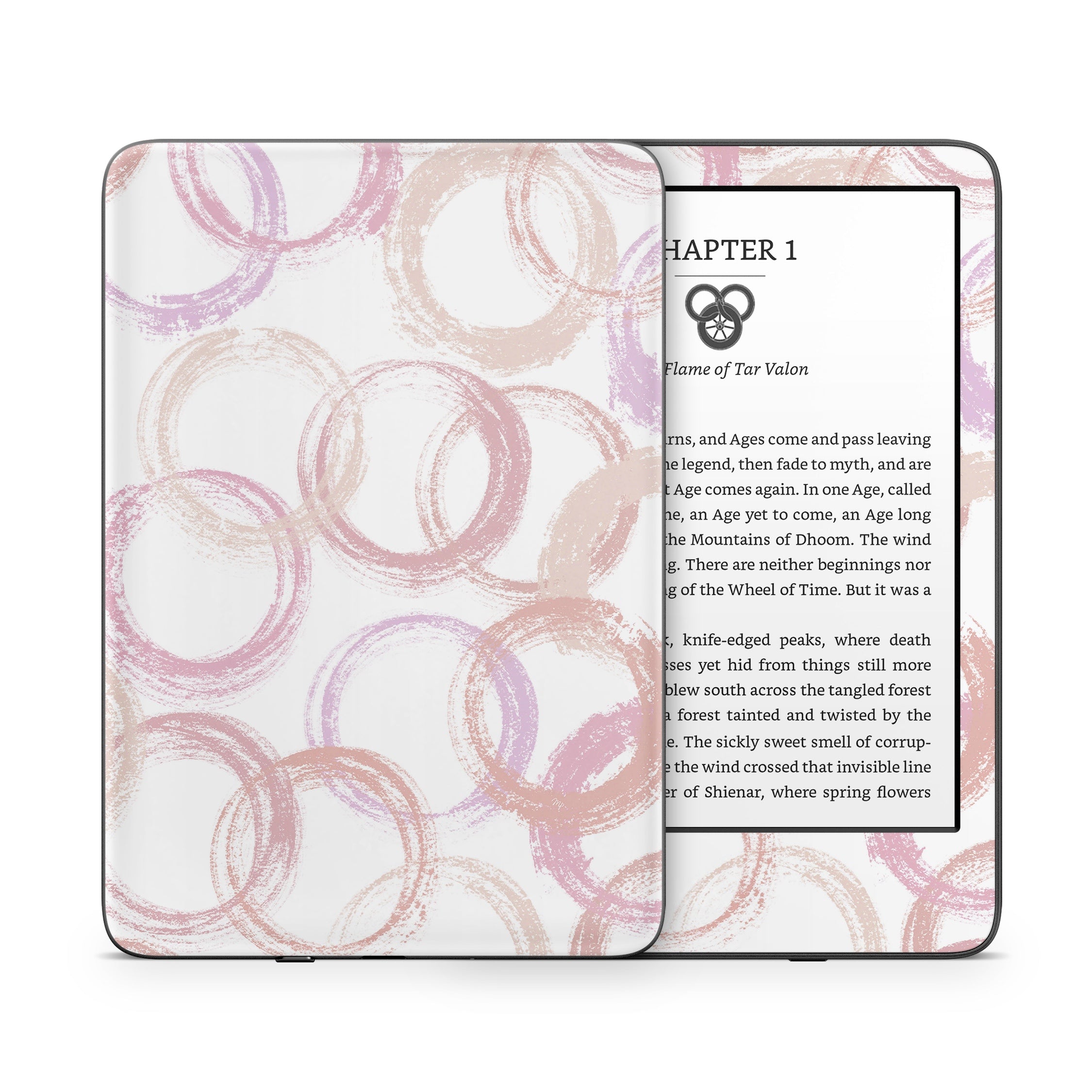 Pink Circles - Amazon Kindle Skin