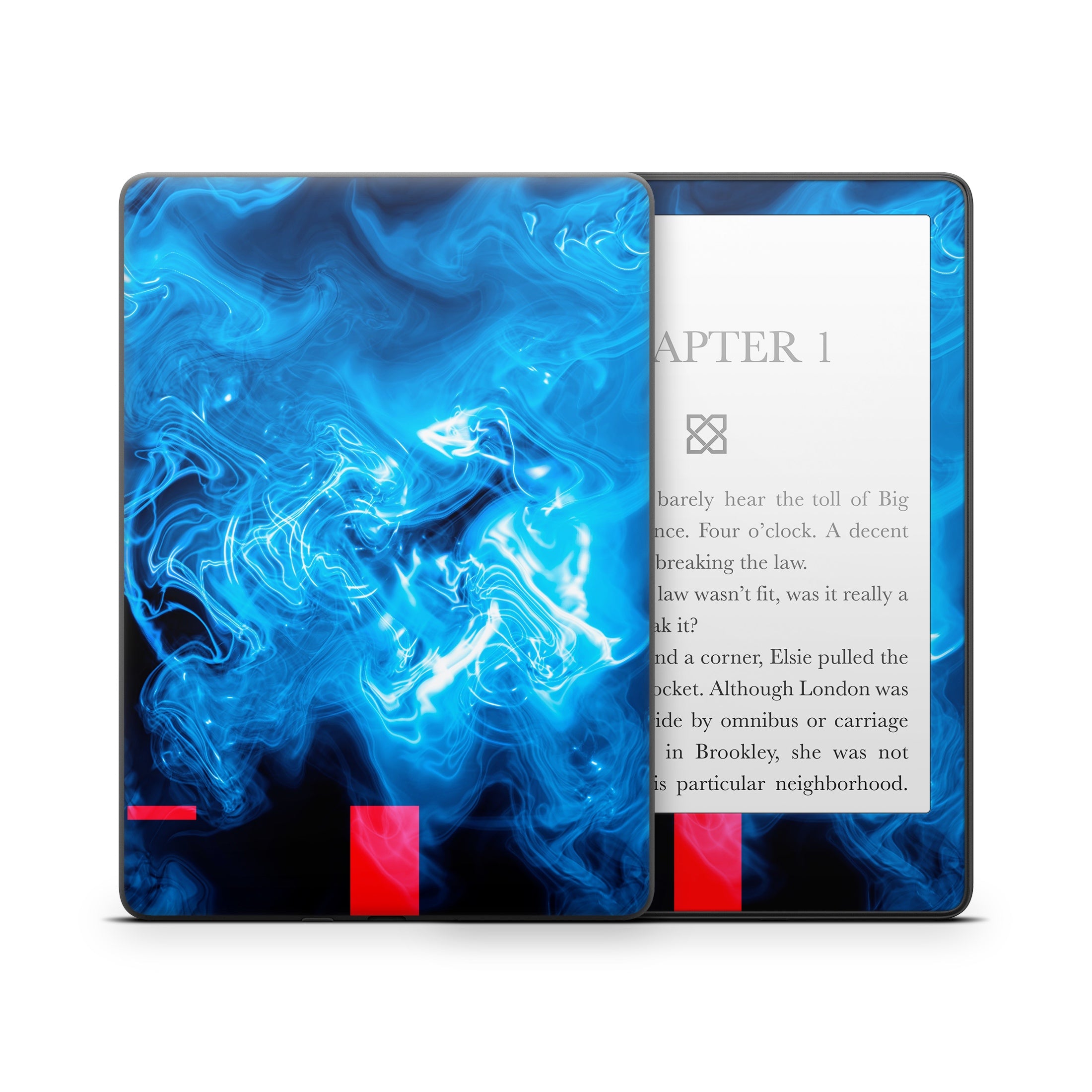Blue Quantum Waves - Amazon Kindle Skin