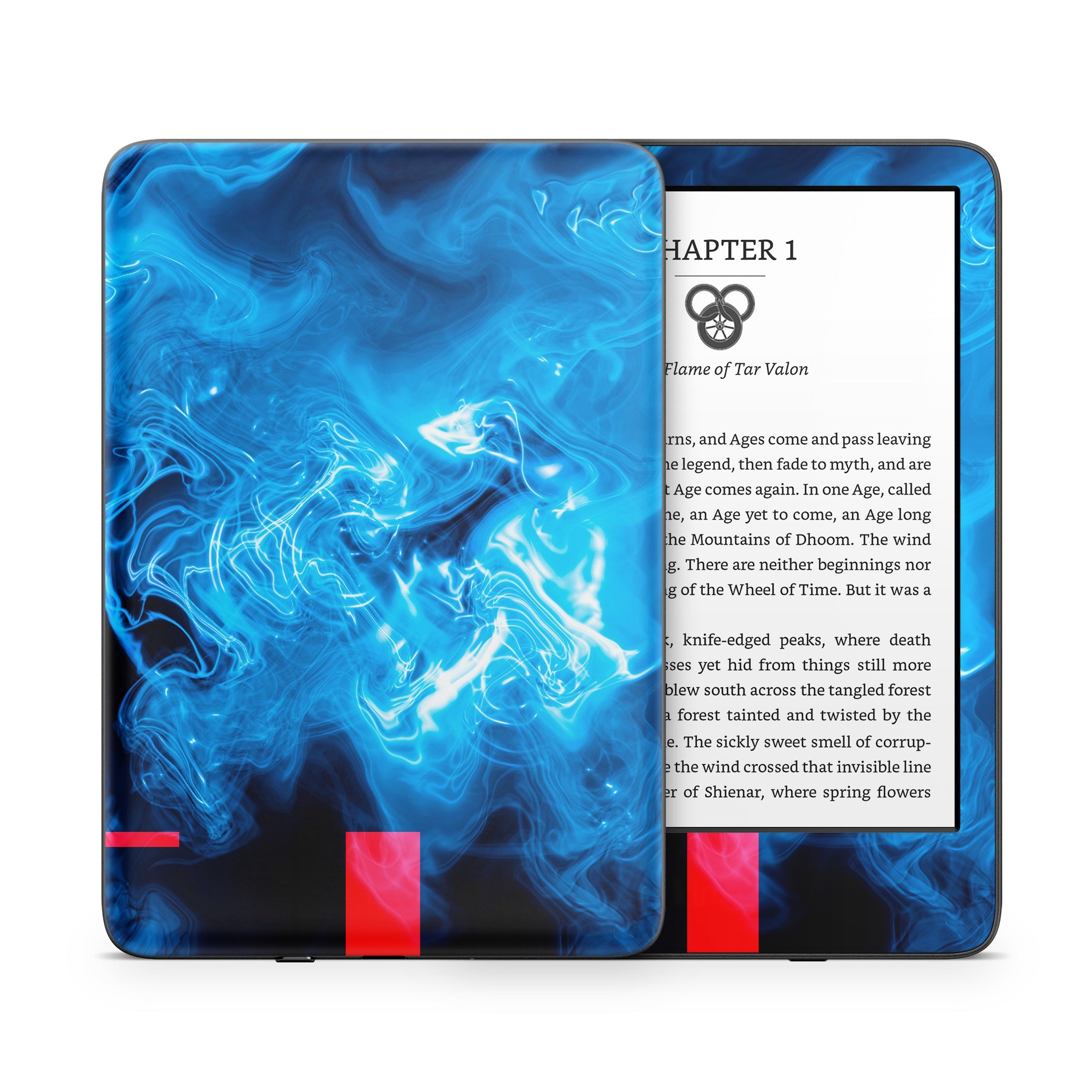 Blue Quantum Waves - Amazon Kindle Skin
