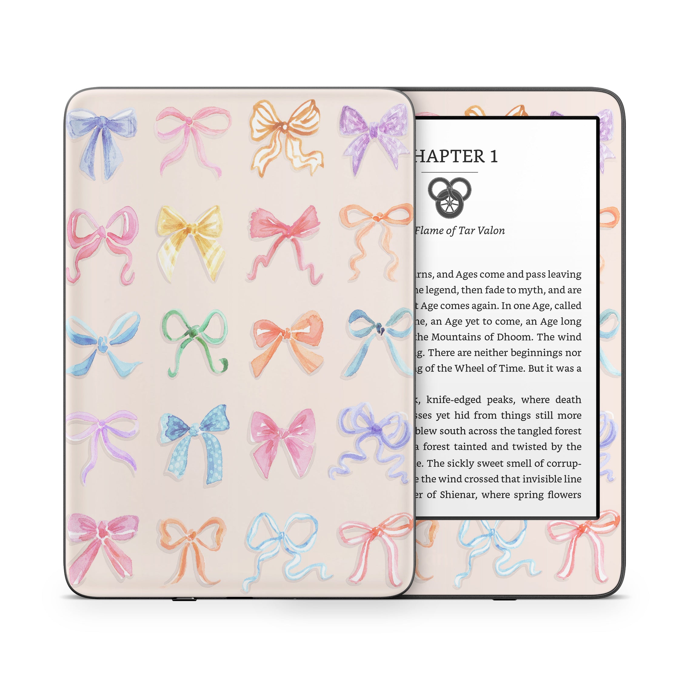 Rainbow Bows - Amazon Kindle Skin