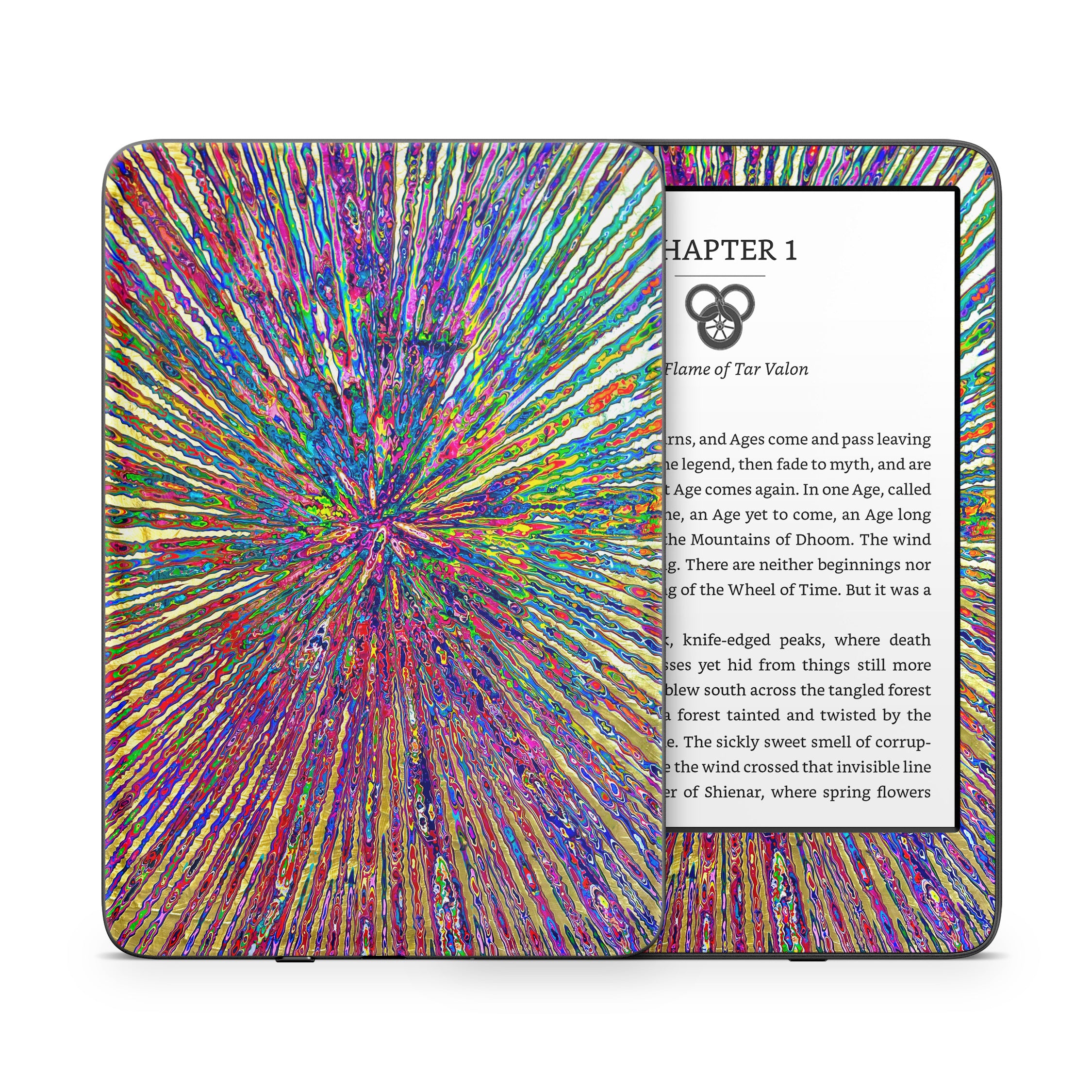 Rainbow Burst - Amazon Kindle Skin