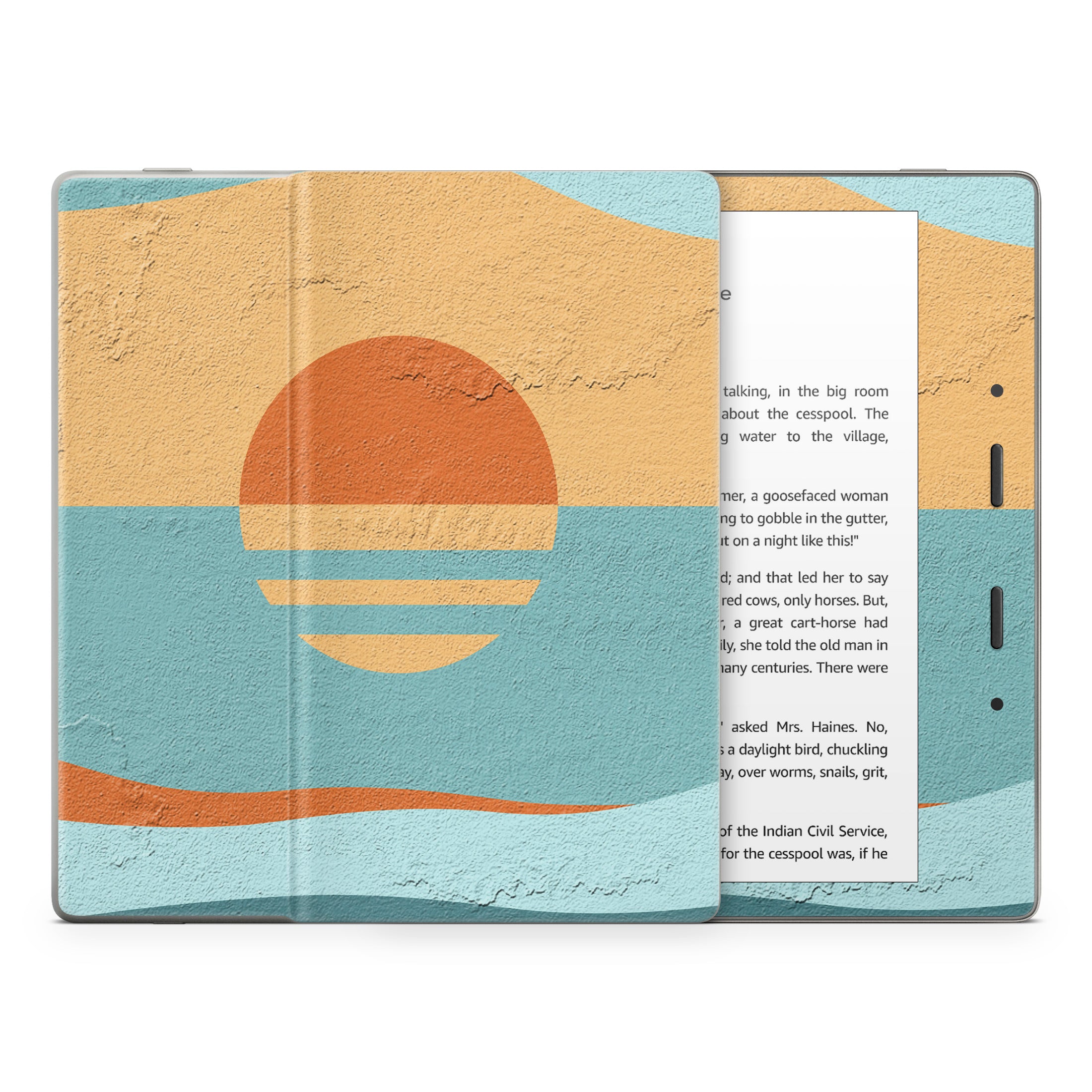 Retro Sunset - Amazon Kindle Skin