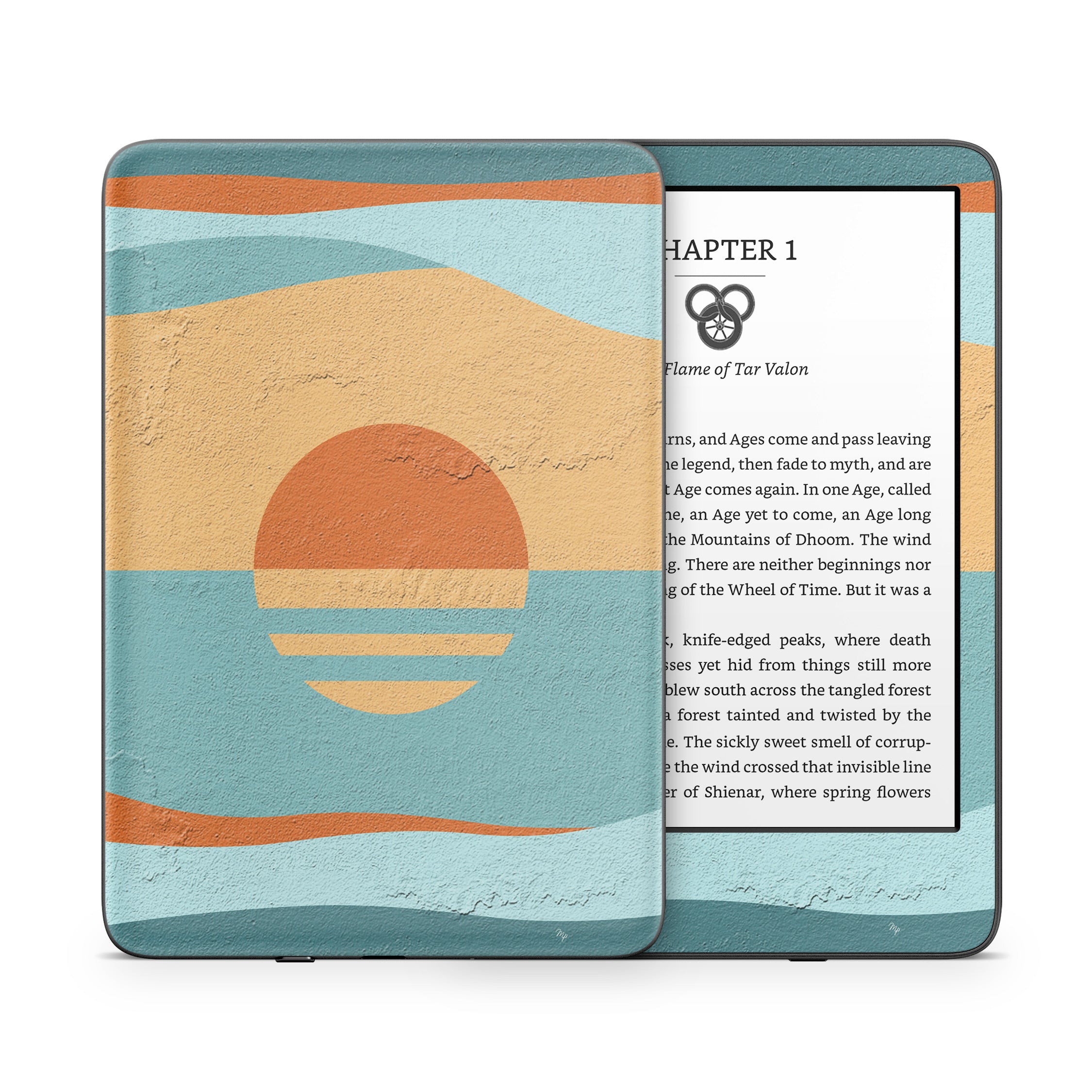 Retro Sunset - Amazon Kindle Skin