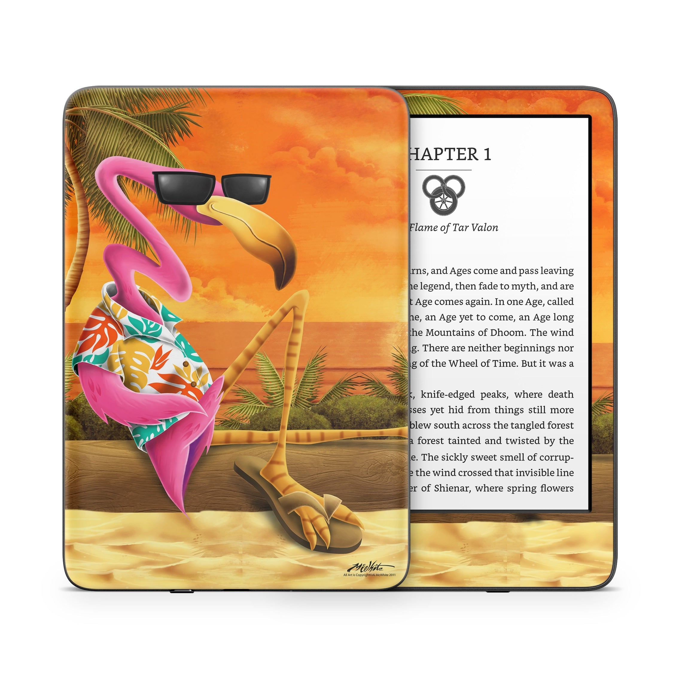 Sunset Flamingo - Amazon Kindle Skin