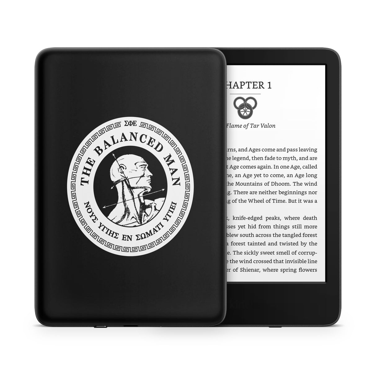 Sigma Phi Epsilon Balanced Man Black - Amazon Kindle Skin