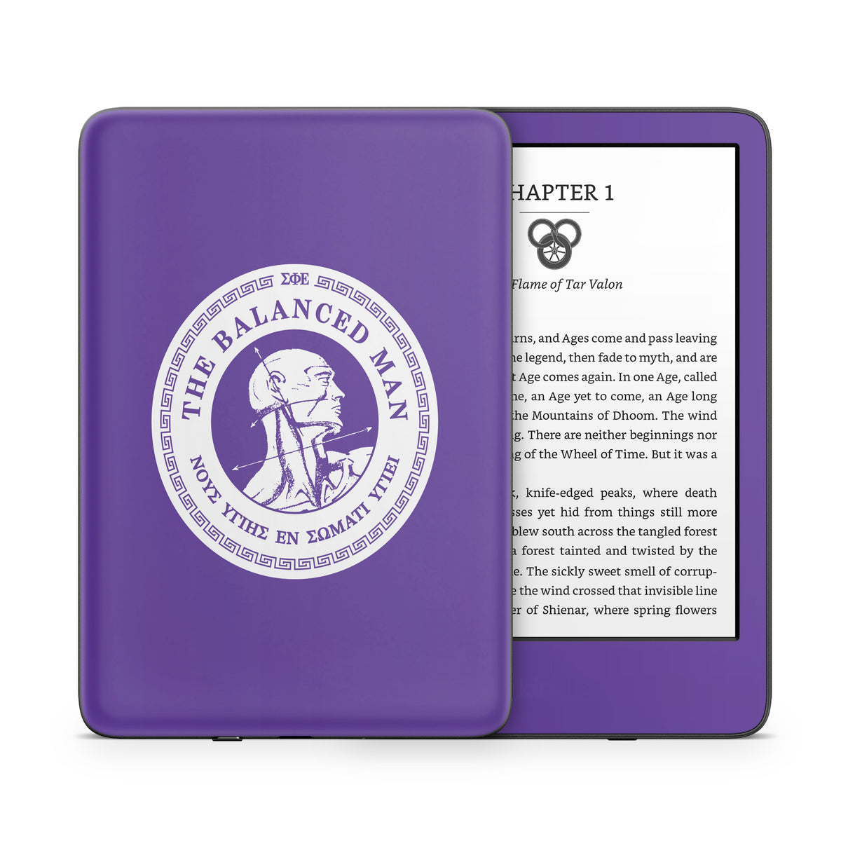 Sigma Phi Epsilon Balanced Man Purple - Amazon Kindle Skin