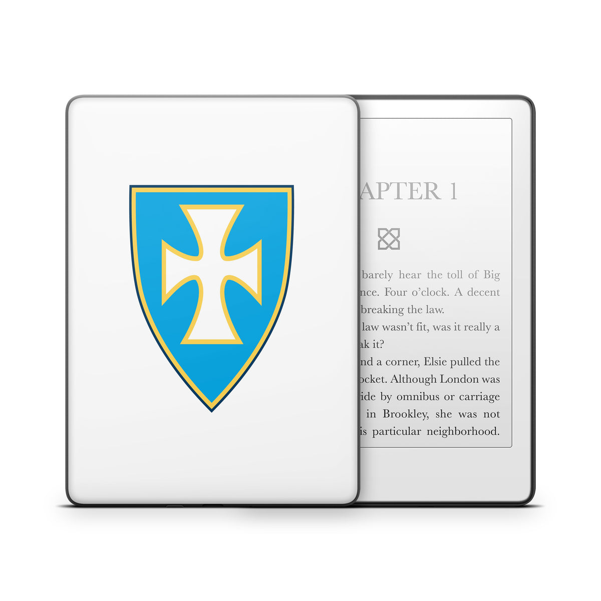 Sigma Chi Shield White - Amazon Kindle Skin