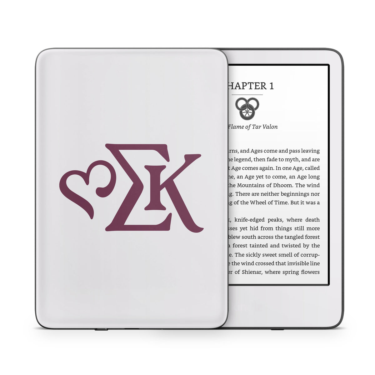 Sigma Kappa Greek Letters Mary Maroon on Dove Love - Amazon Kindle Skin