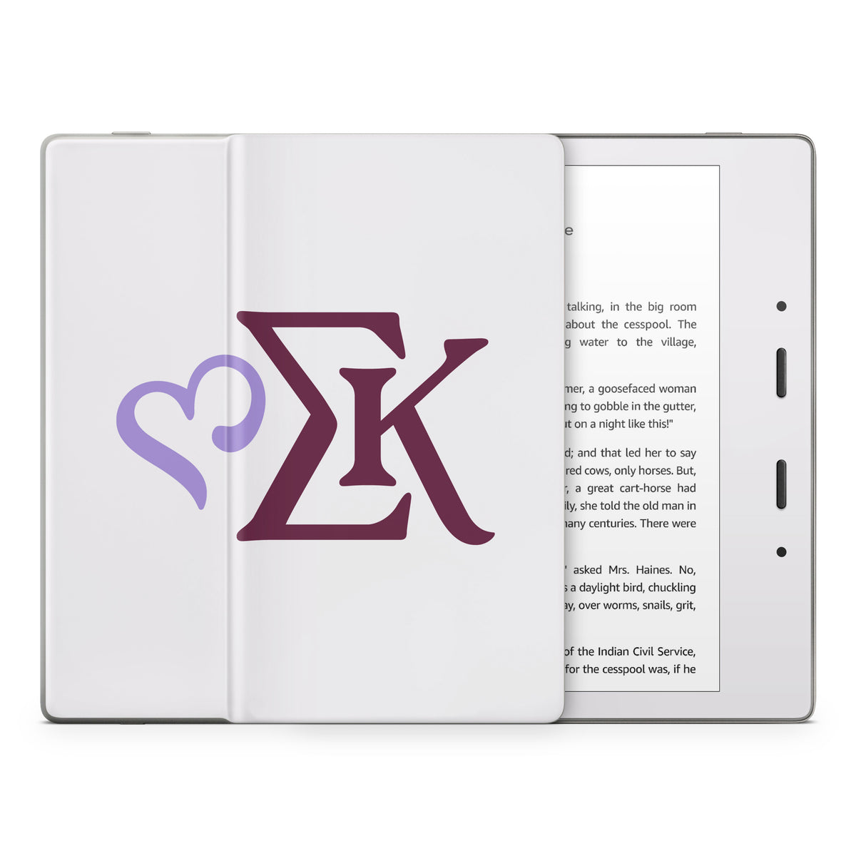 Sigma Kappa Greek Letters Two Color on Dove Love - Amazon Kindle Skin