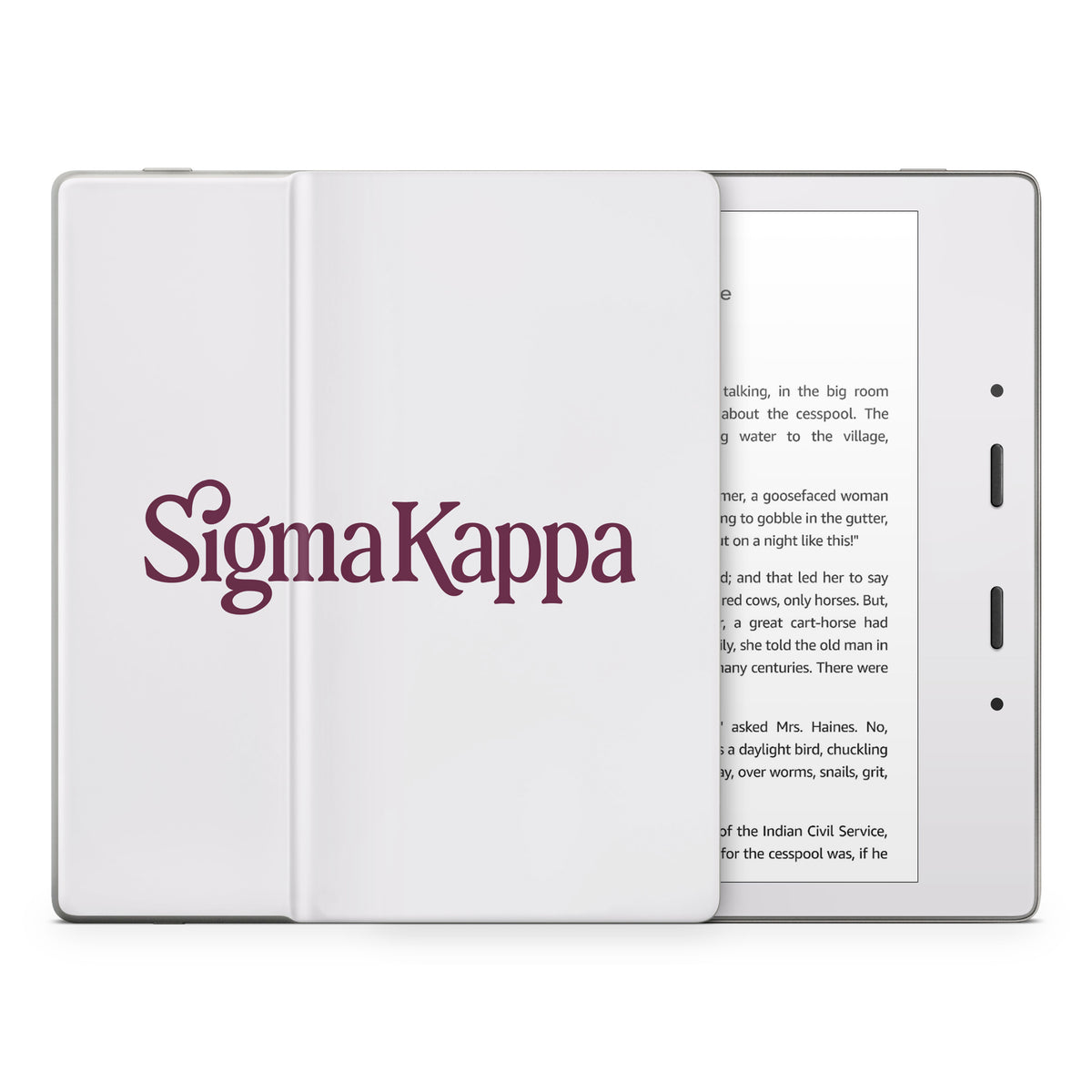 Sigma Kappa Primary Logo Mary Maroon on Dove Love - Amazon Kindle Skin