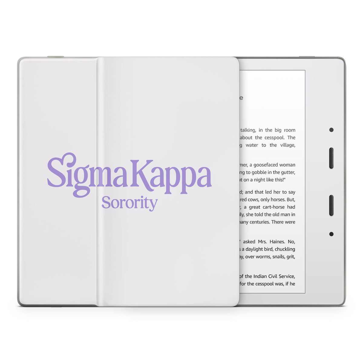 Sigma Kappa Sorority Logo Legacy Lavender on Dove Love - Amazon Kindle Skin