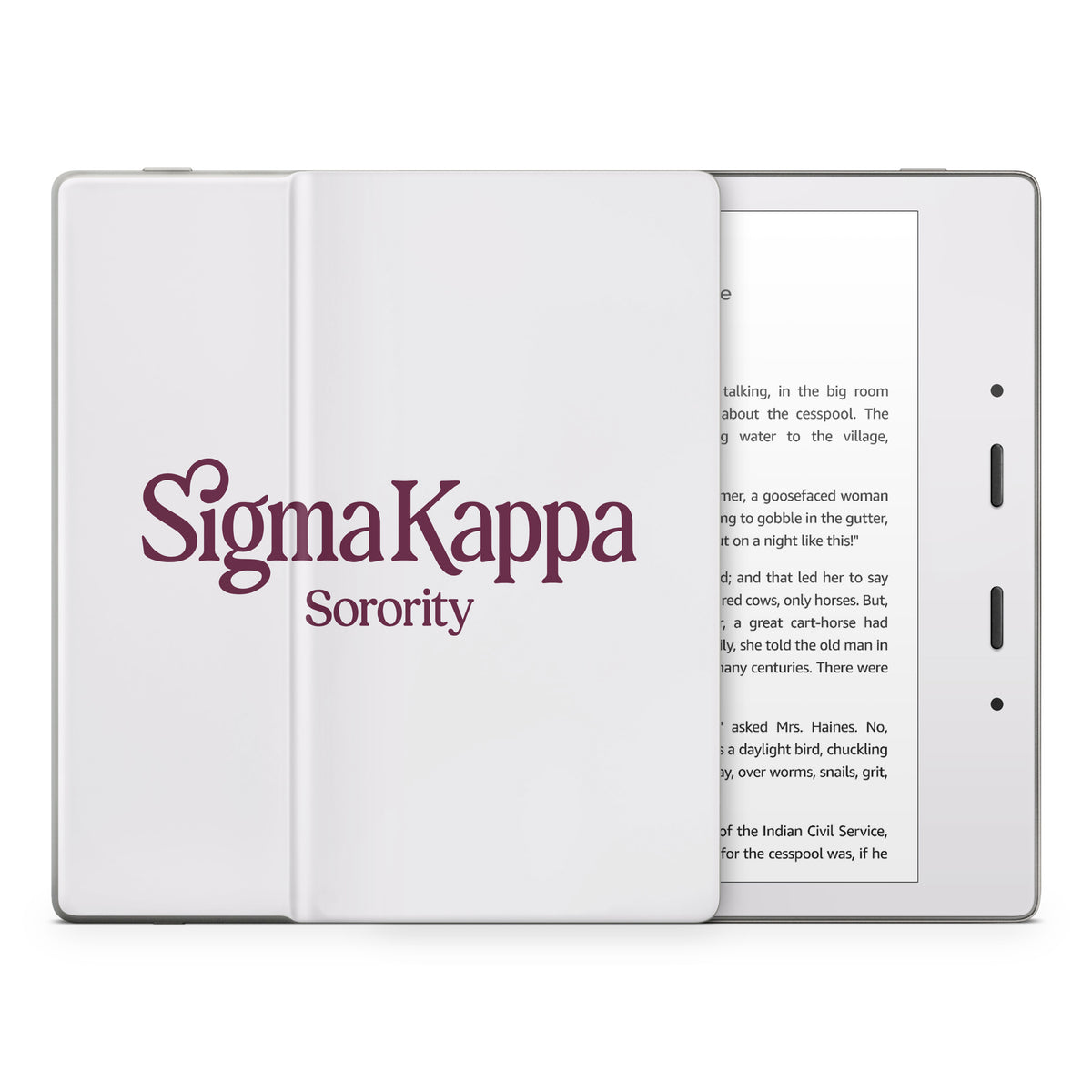 Sigma Kappa Sorority Logo Mary Maroon on Dove Love - Amazon Kindle Skin