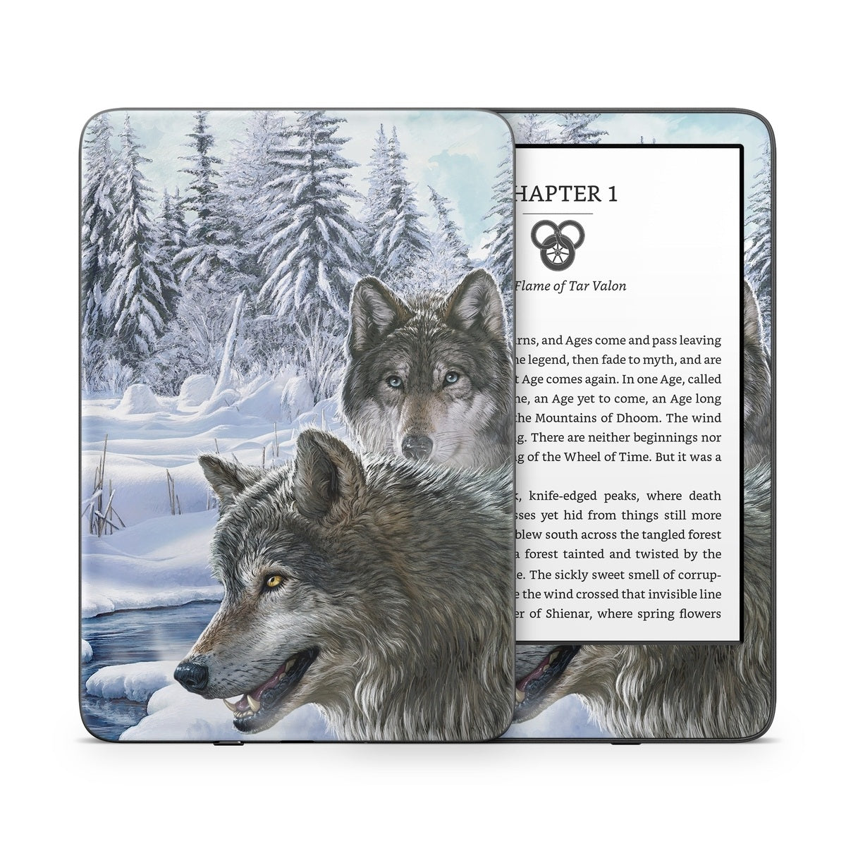 Snow Wolves - Amazon Kindle Skin