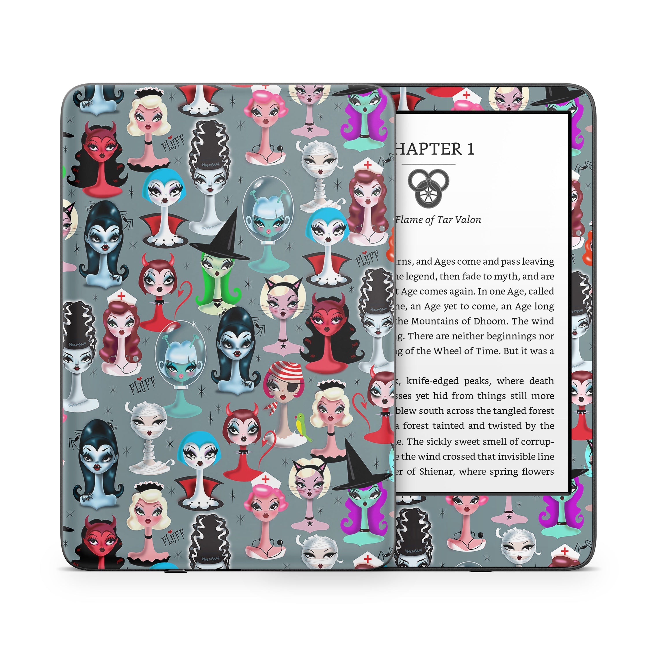 Spooky Dolls - Amazon Kindle Skin