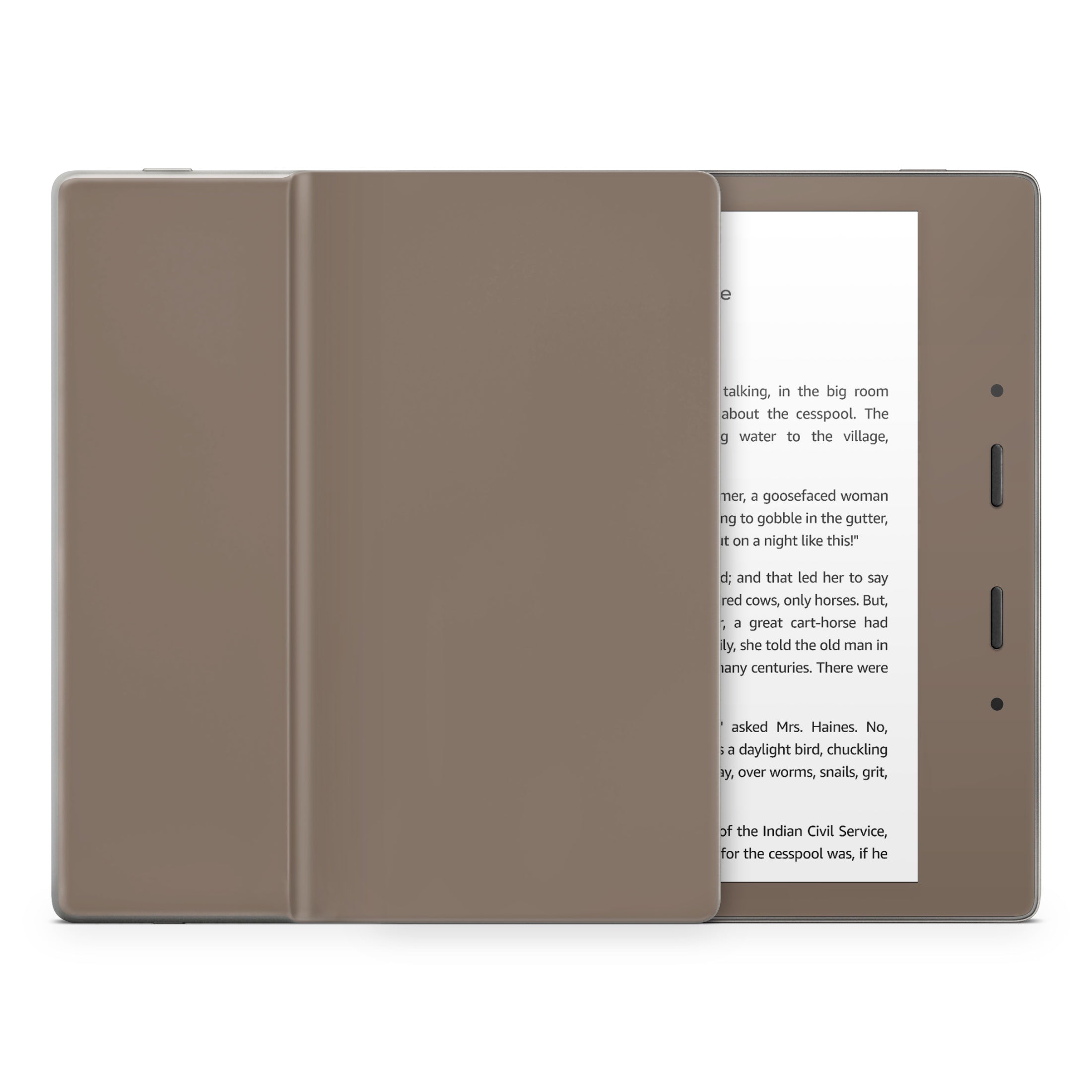Solid State Flat Dark Earth - Amazon Kindle Skin