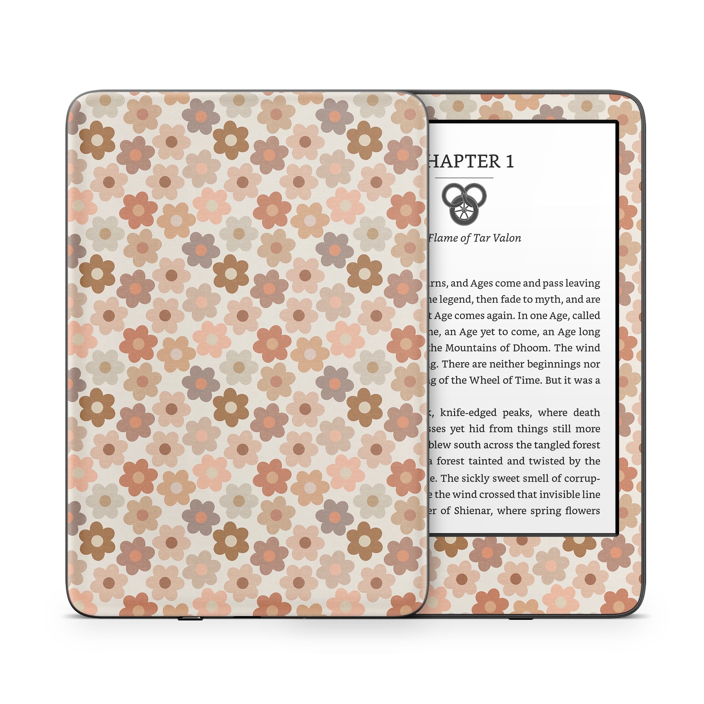 Terracotta Daisies - Amazon Kindle Skin