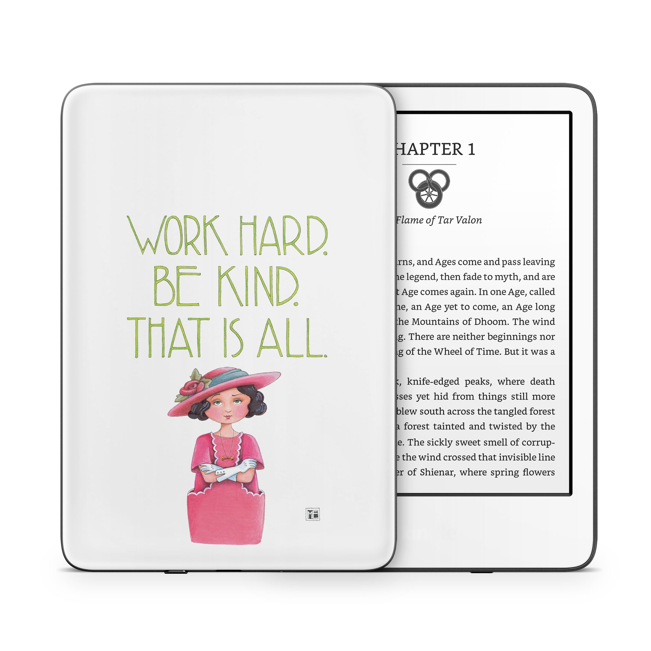 Work Hard - Amazon Kindle Skin