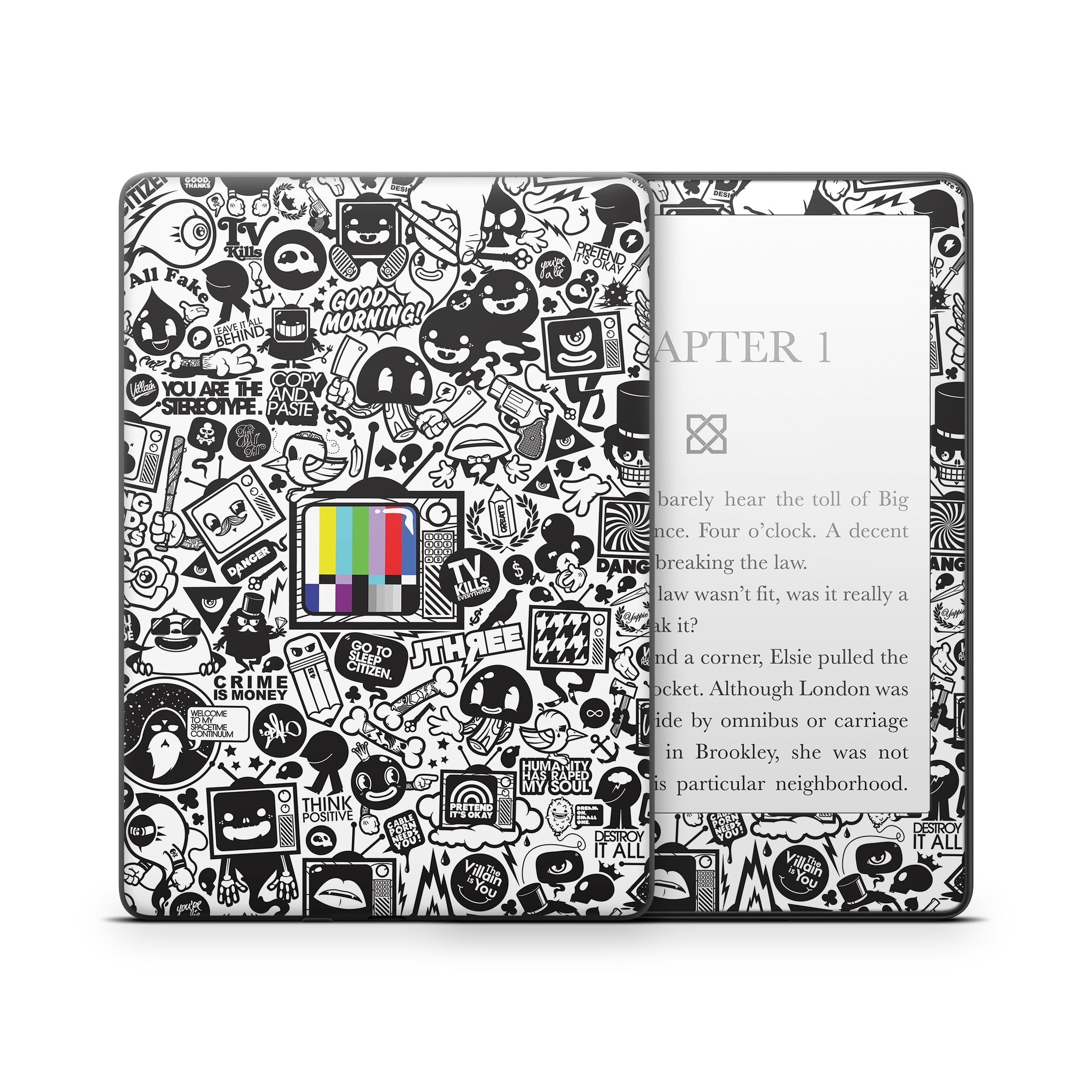 TV Kills Everything - Amazon Kindle Skin