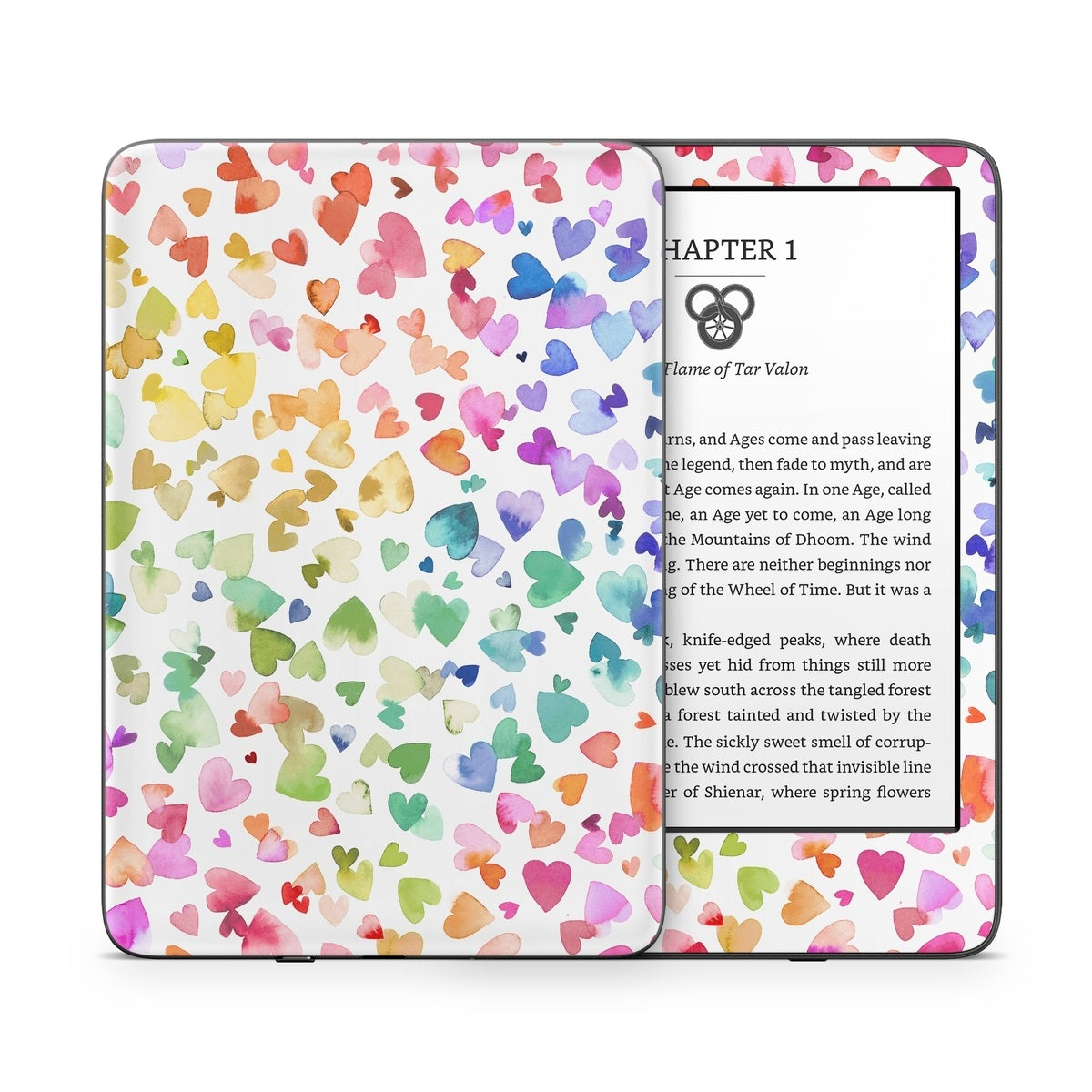 Valentines Love Hearts - Amazon Kindle Skin