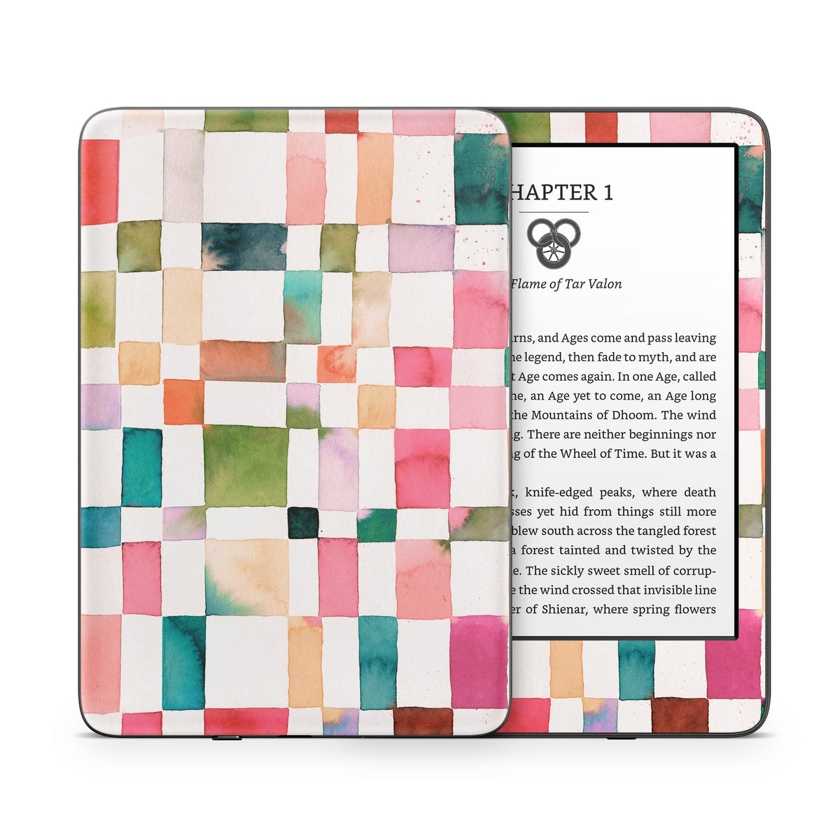Watercolor Squares - Amazon Kindle Skin