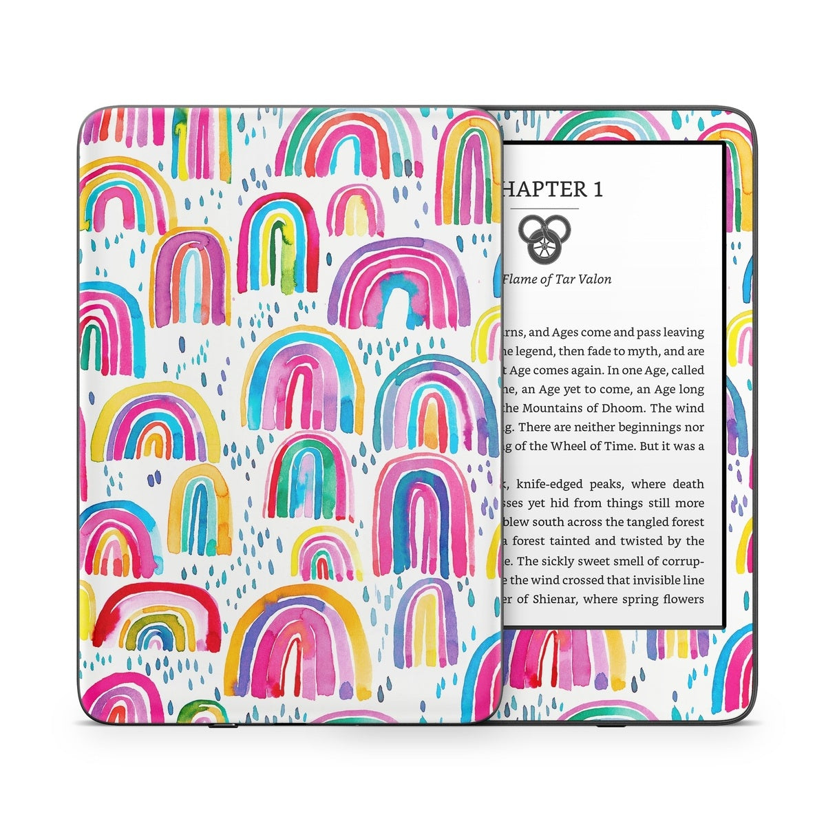 Watercolor Rainbows - Amazon Kindle Skin