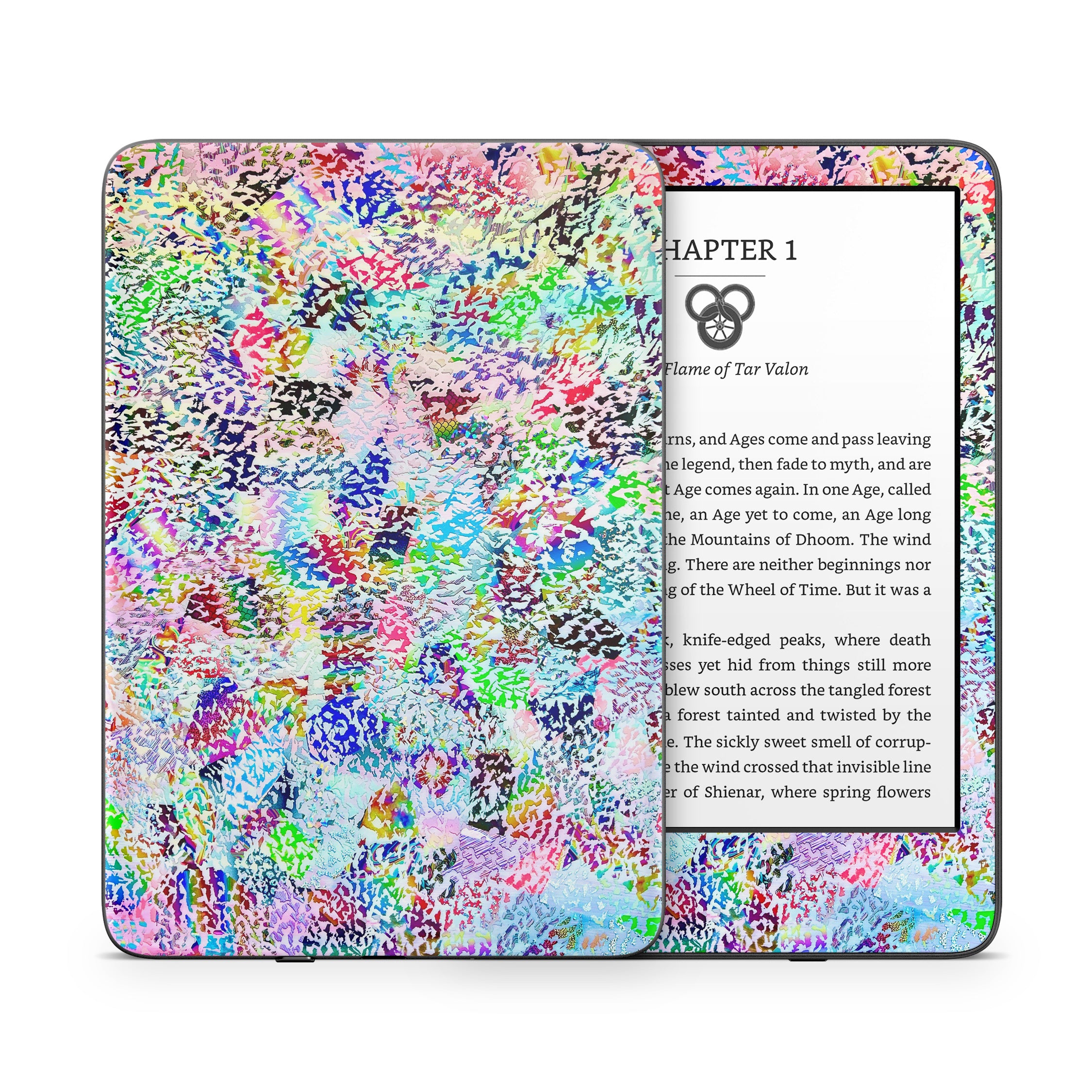 White Etching - Amazon Kindle Skin