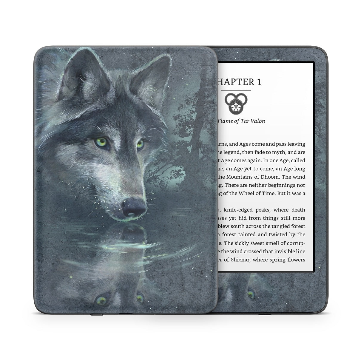 Wolf Reflection - Amazon Kindle Skin