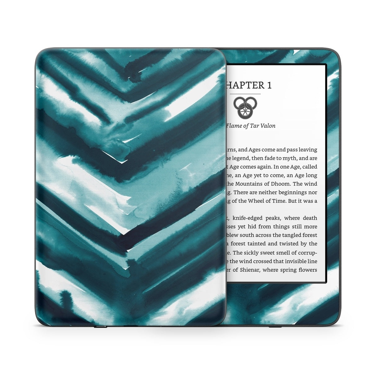 Watercolor Chevron - Amazon Kindle Skin