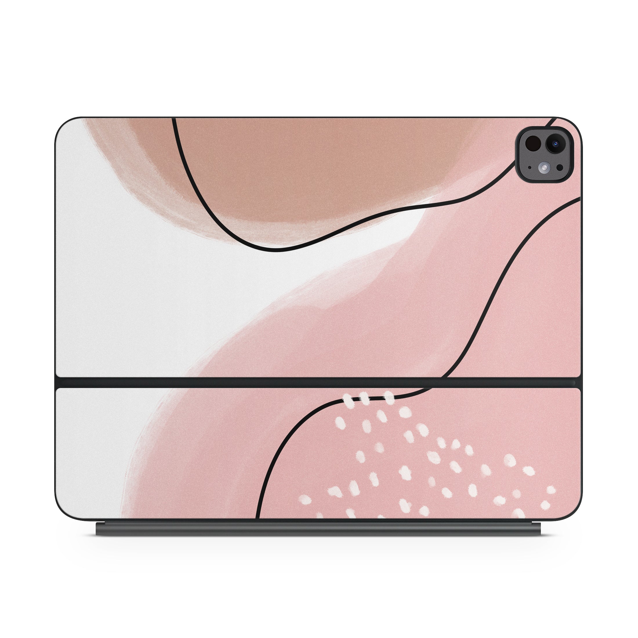 Abstract Pink and Brown - Apple Magic Keyboard for iPad Skin