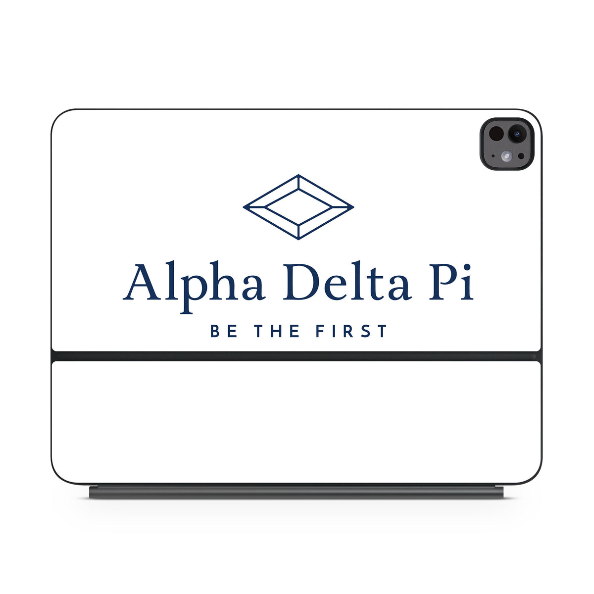 Alpha Delta Pi Primary Logo White - Apple Magic Keyboard for iPad Skin
