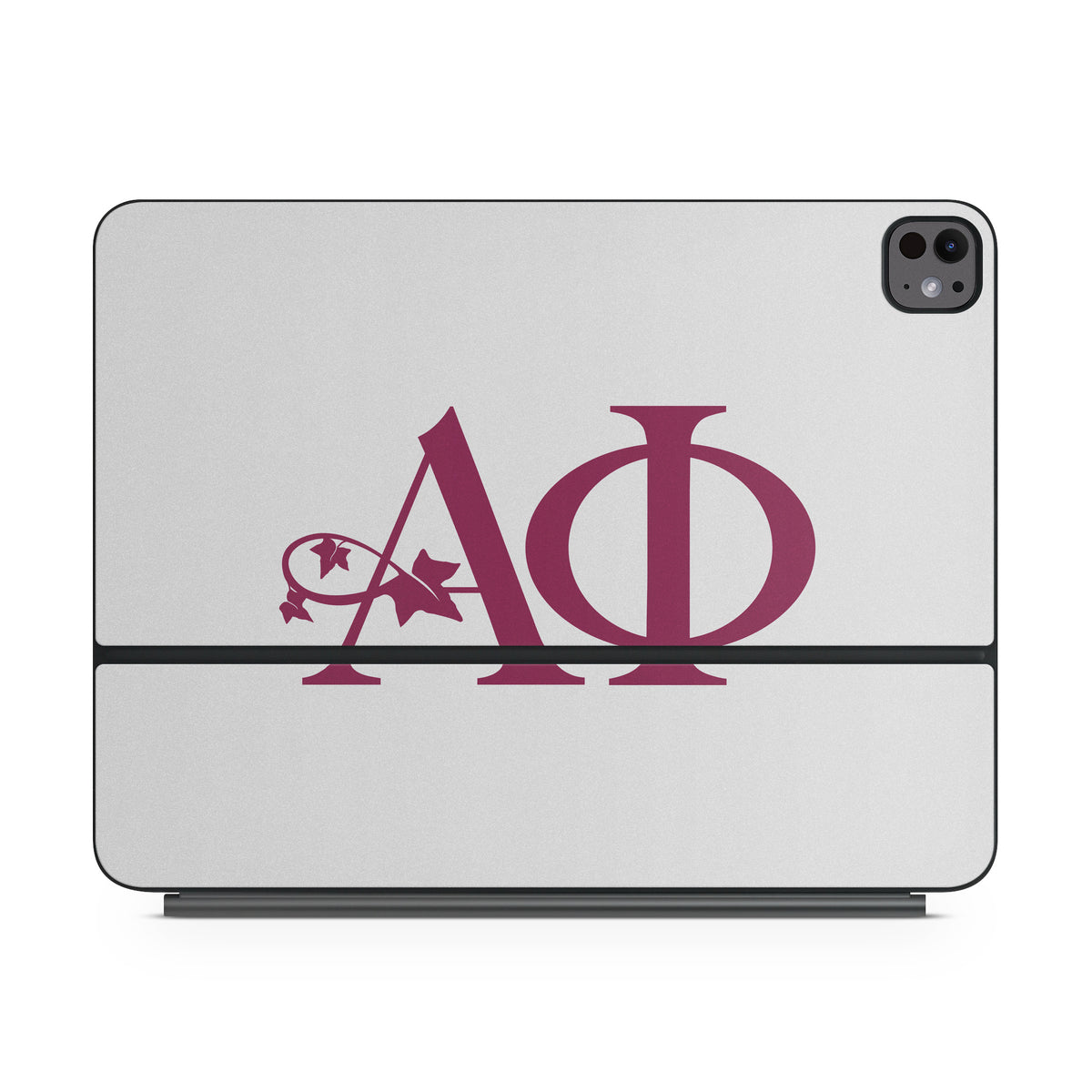 Alpha Phi Greek Letters Silver - Apple Magic Keyboard for iPad Skin