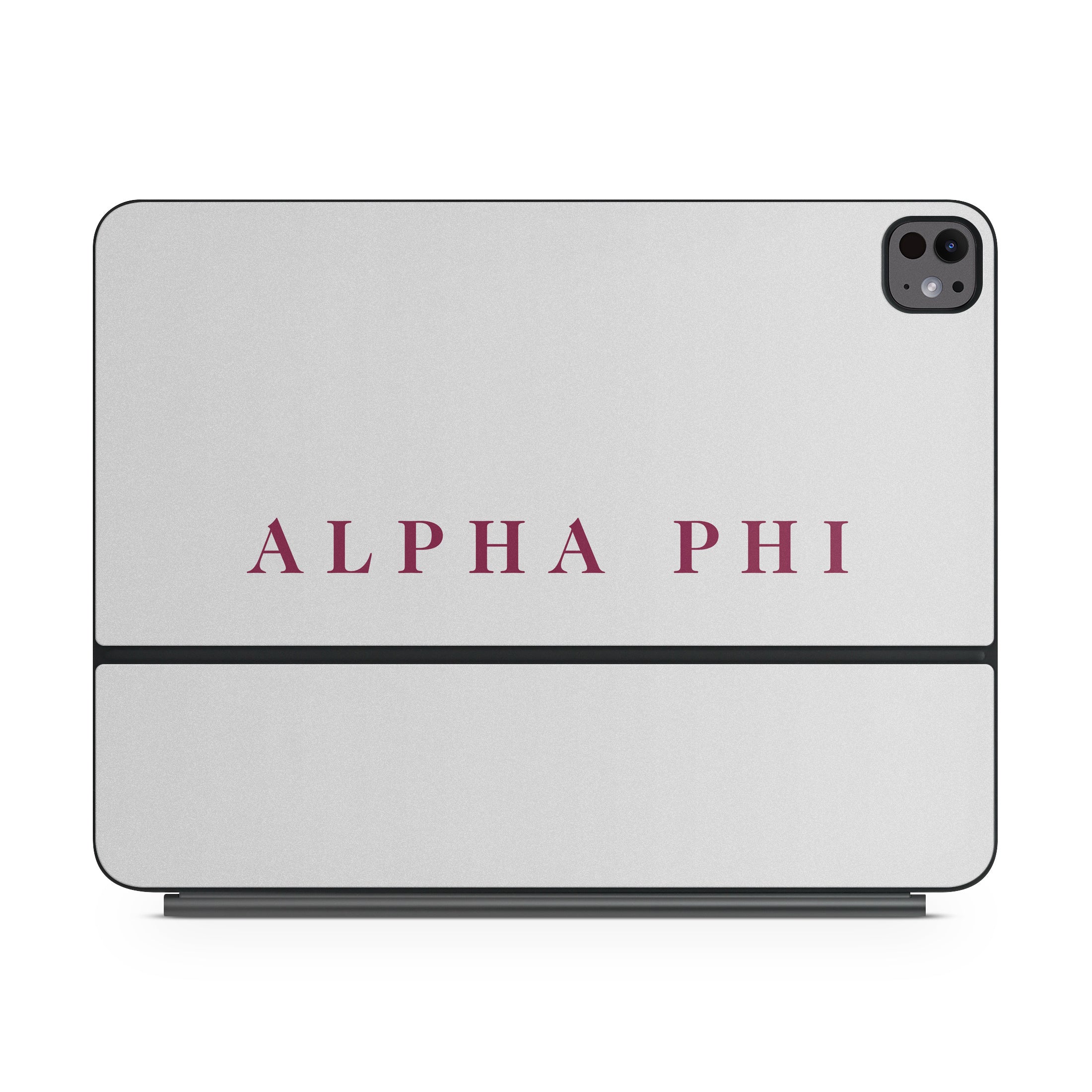 Alpha Phi Wordmark Silver - Apple Magic Keyboard for iPad Skin