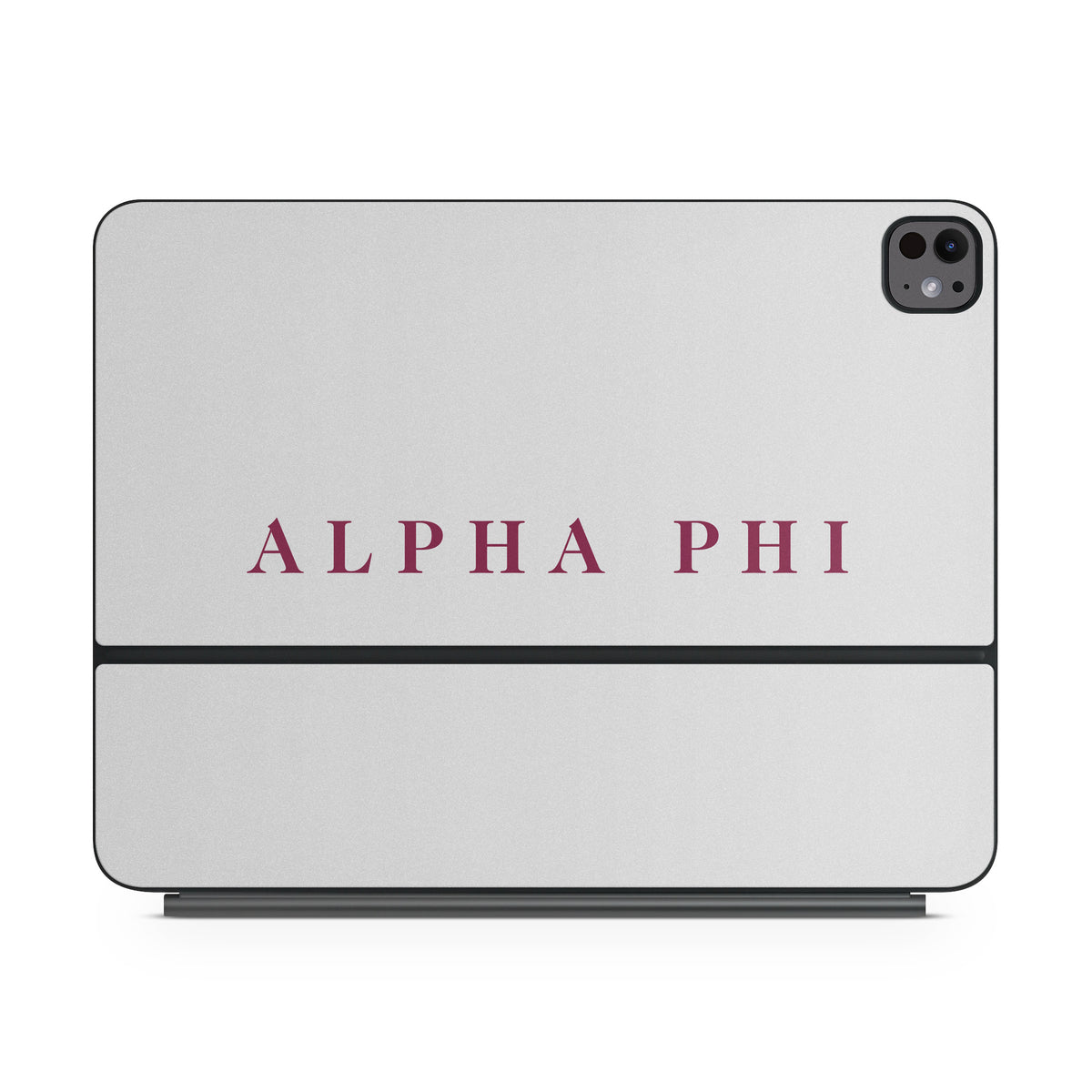 Alpha Phi Wordmark Silver - Apple Magic Keyboard for iPad Skin
