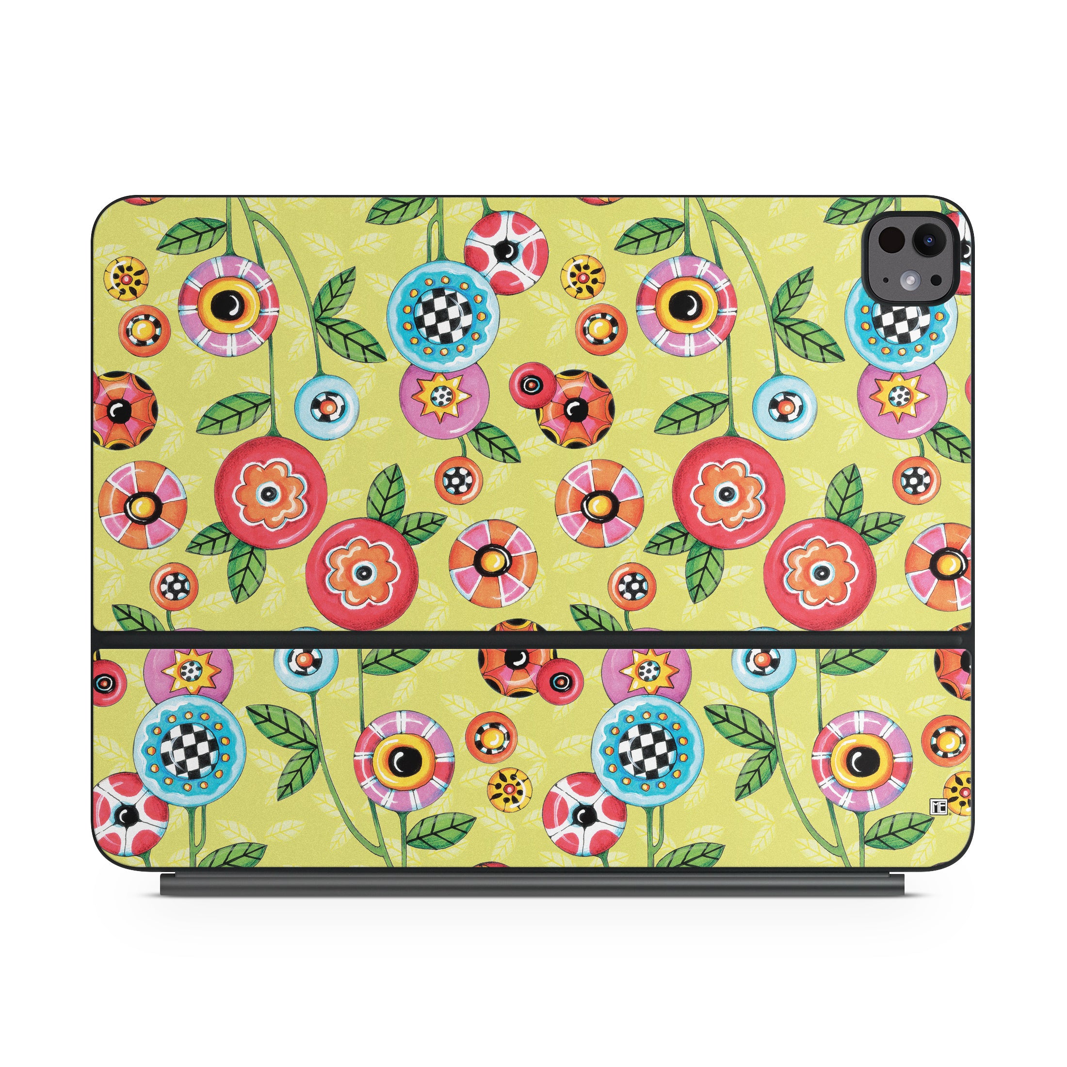Button Flowers - Apple Magic Keyboard for iPad Skin