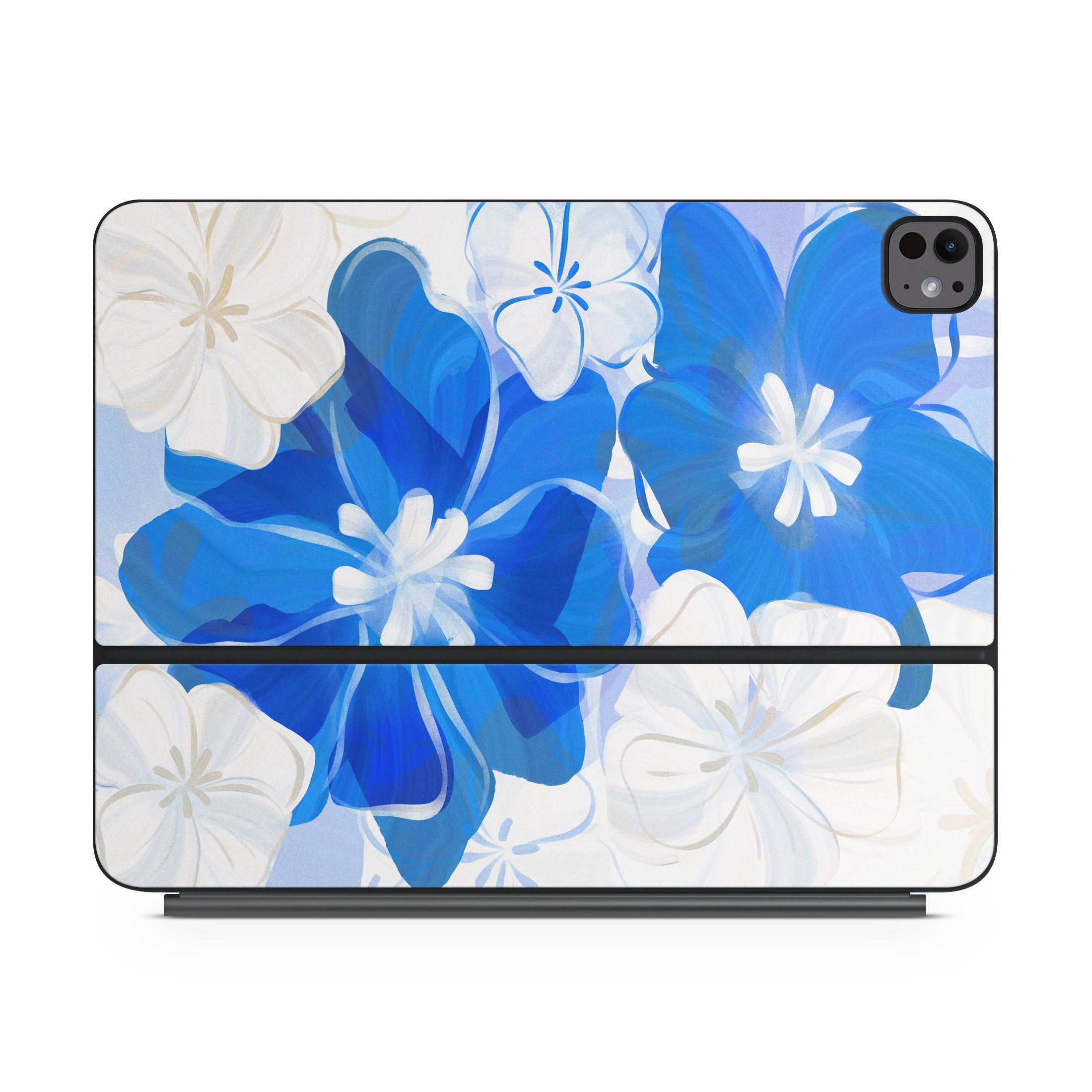 Blue Flowers - Apple Magic Keyboard for iPad Skin