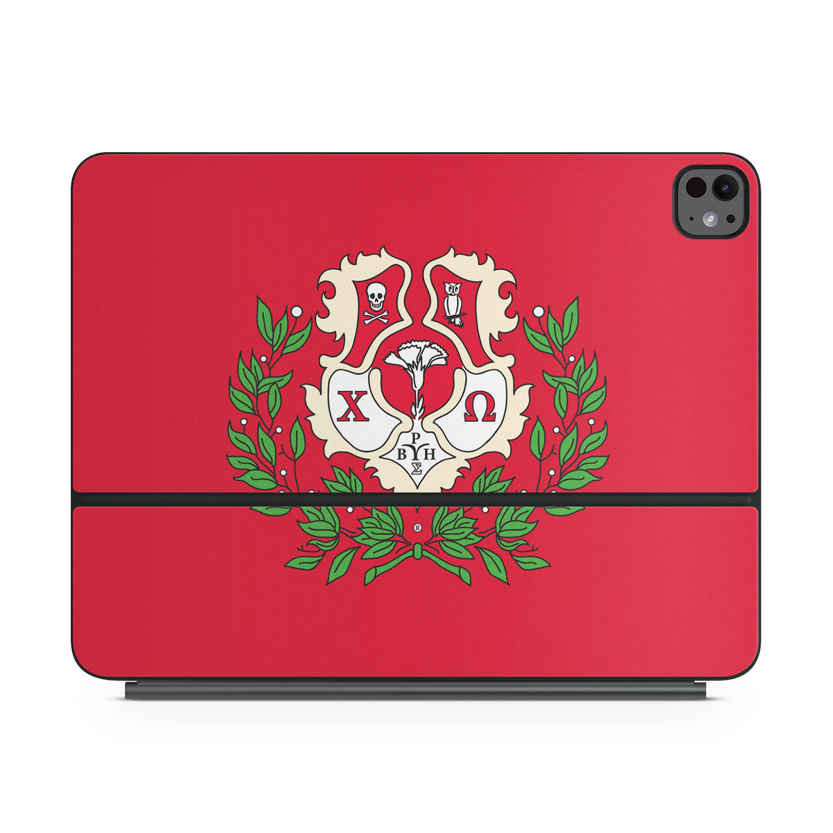 Chi Omega Crest Cardinal - Apple Magic Keyboard for iPad Skin