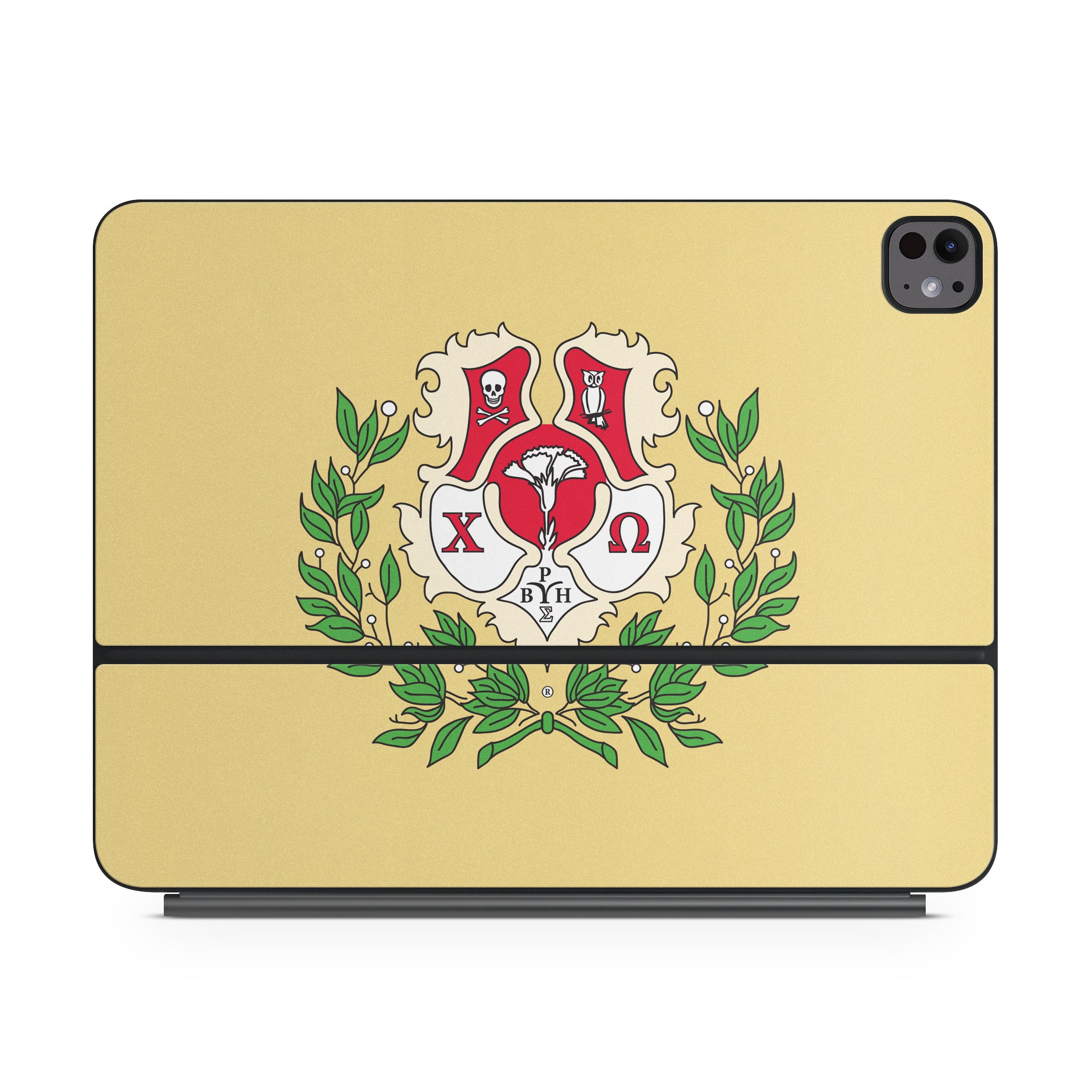 Chi Omega Crest Straw - Apple Magic Keyboard for iPad Skin