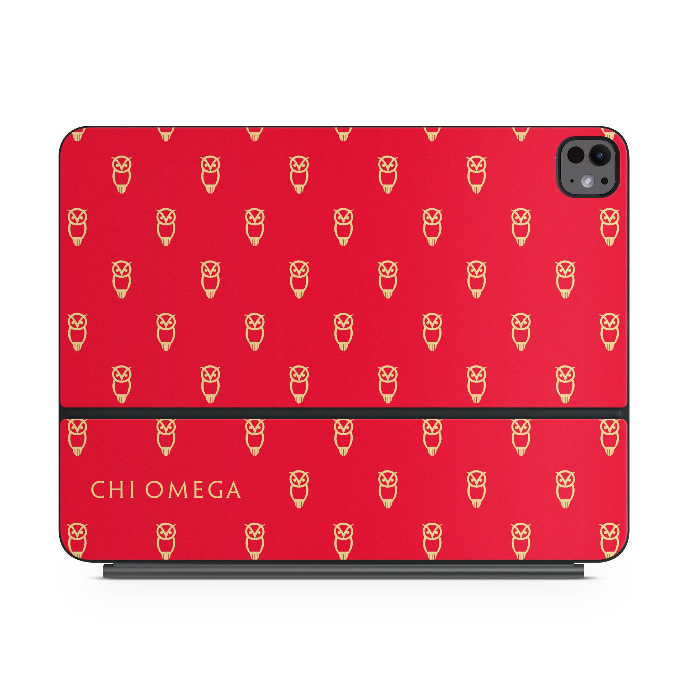 Chi Omega Owl Pattern - Apple Magic Keyboard for iPad Skin